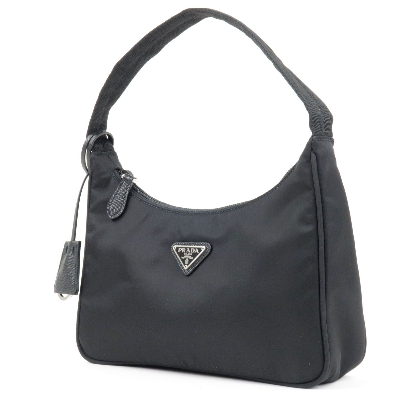 Prada - Black Nylon Stud-Embellished Tote Bag
