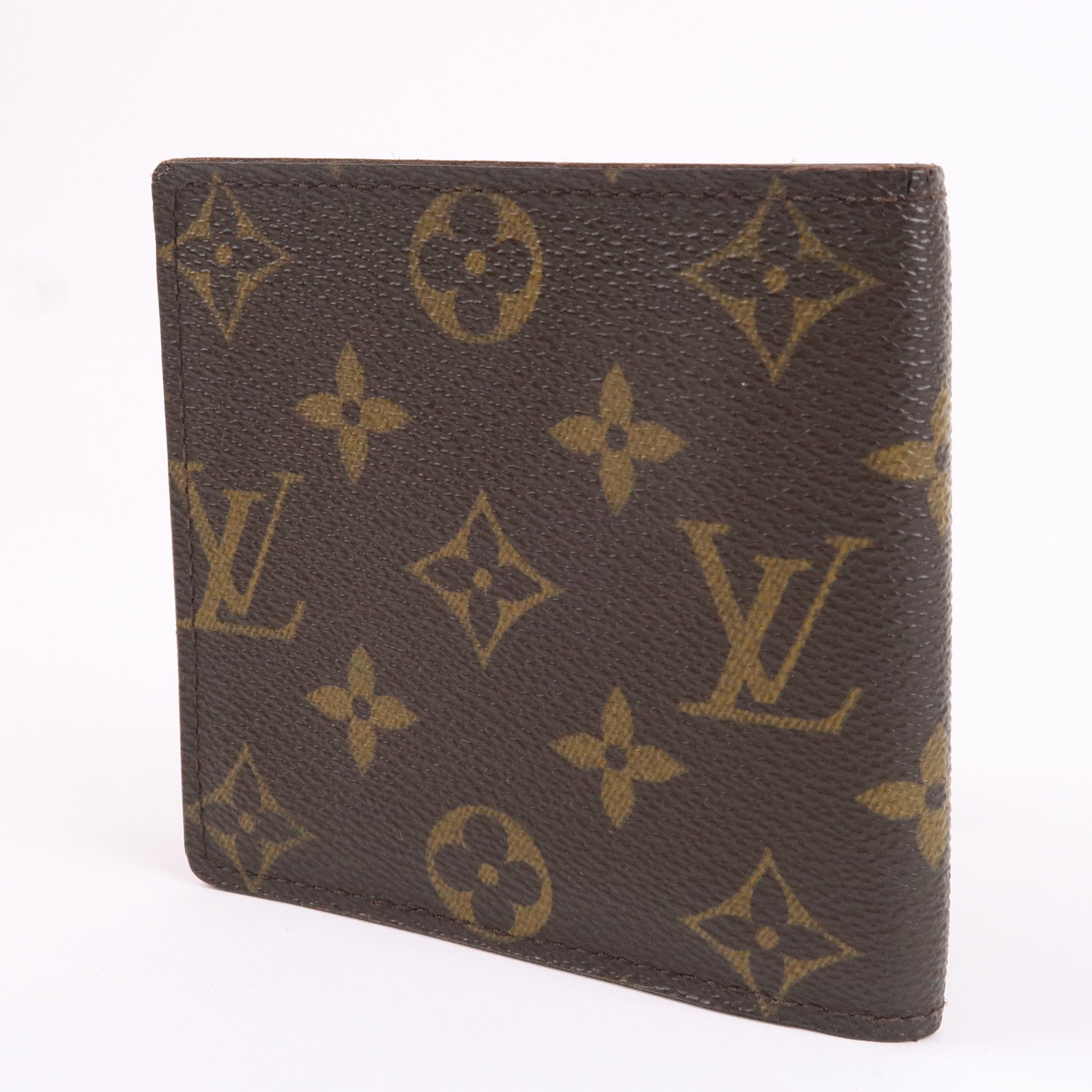Louis Vuitton Damier bi-fold wallet with box & receipt Japan