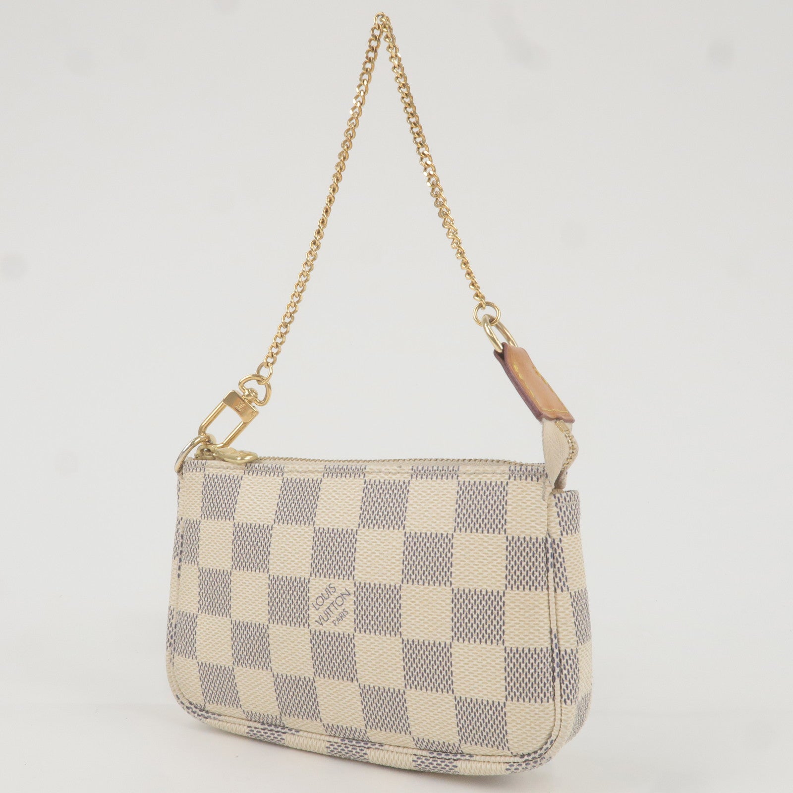 Louis Vuitton Mini Pochette Accessoires Beige N58010 Damier Ebene Canvas