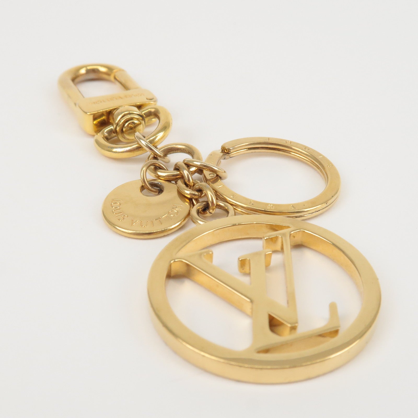 Louis Vuitton Key Ring Holder Charm Malletier Vintage used from JAPAN