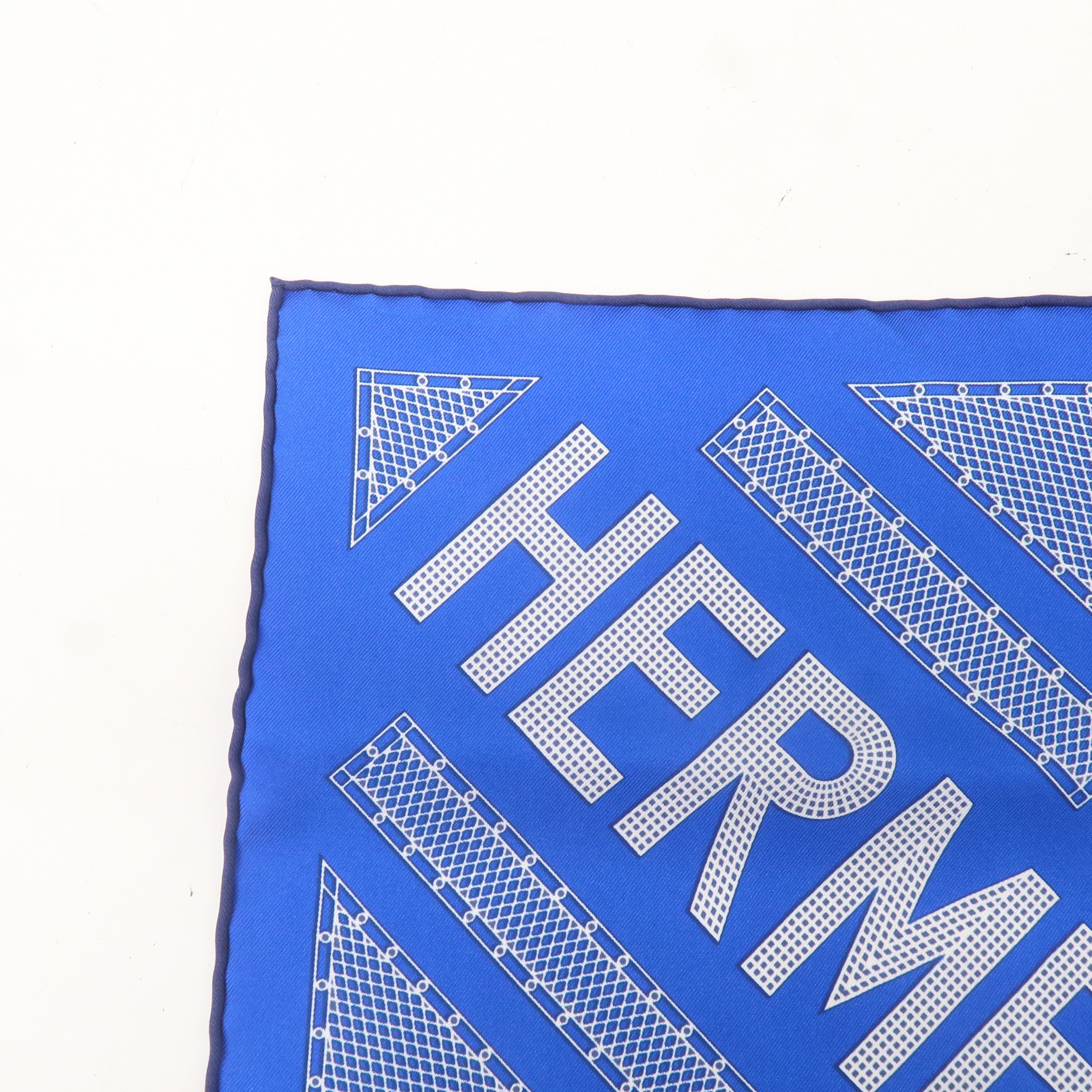 HERMES Scarf Carre 45 Silk 100 % Gabross HERMES Serie Marine