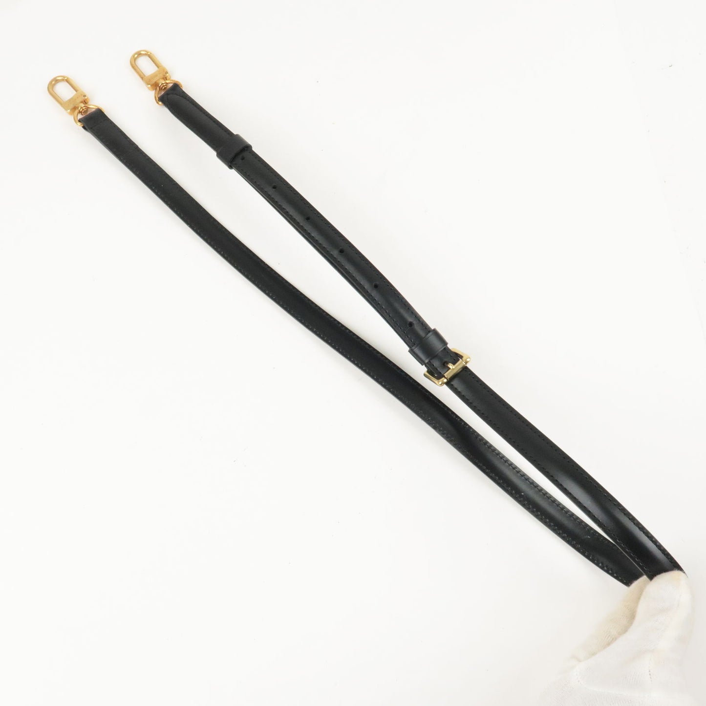 Louis Vuitton Epi Leather Adjustable Shoulder Strap Noir 120cm