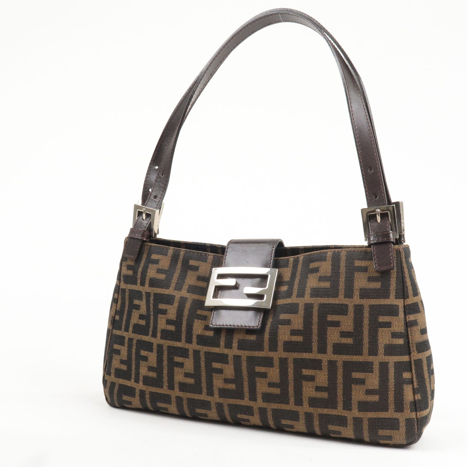 Fendi zucca pattern shoulder bag best sale