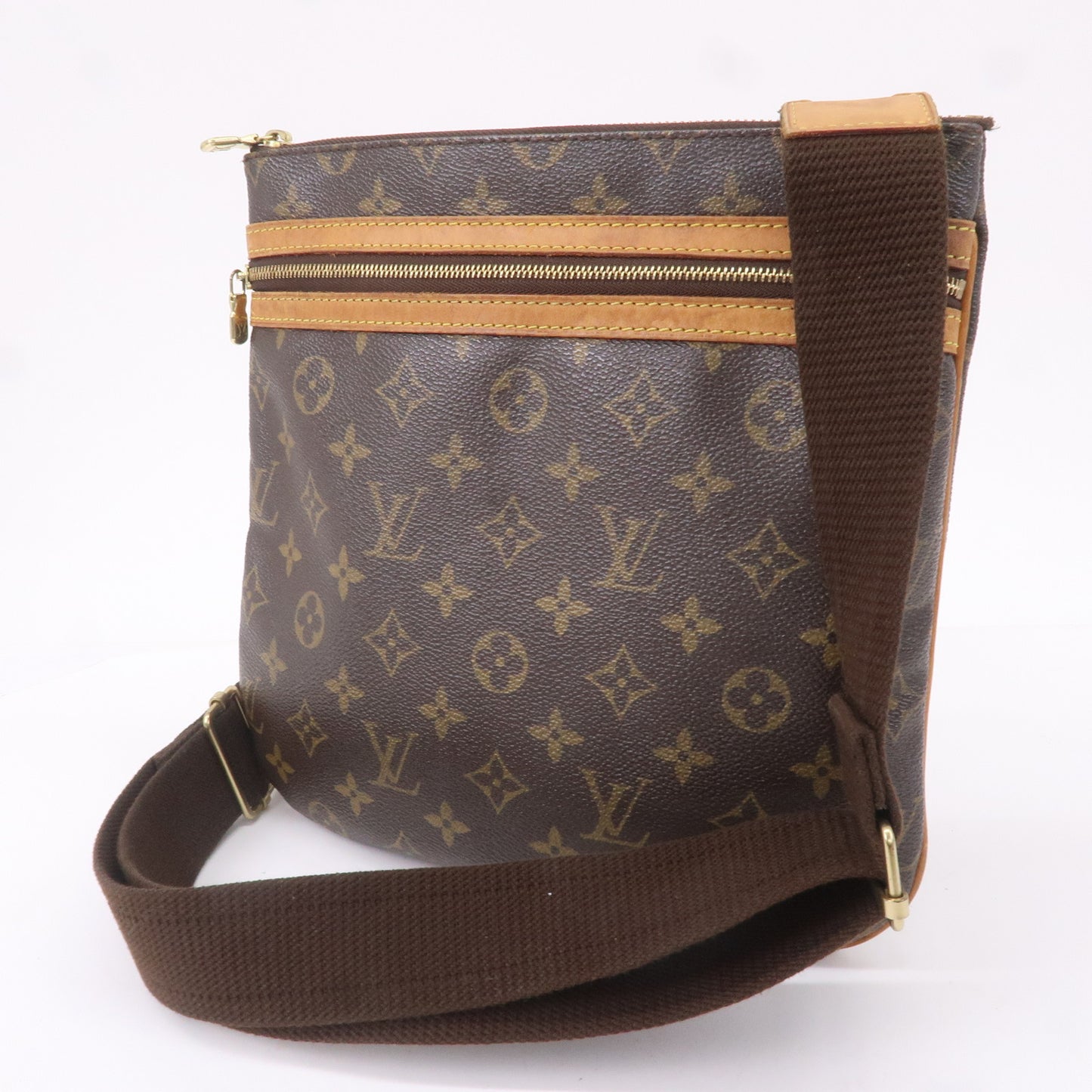LOUIS VUITTON Pochette Bosphore Shoulder Bag Monogram Leather BN M40044  70MY815
