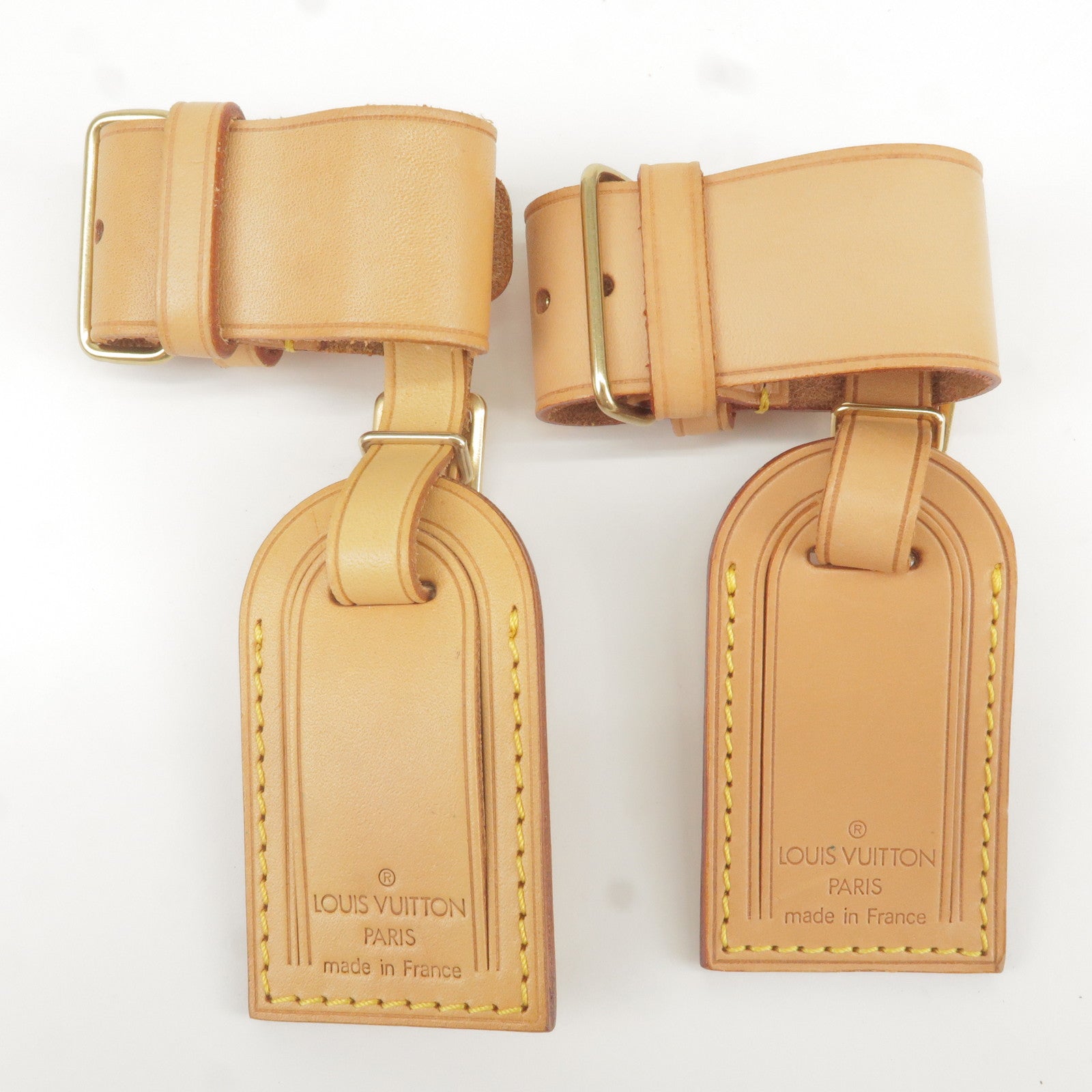 Set-of-10-Louis-Vuitton-Name-Tag-Poignet-Set-Leather-Beige – dct-ep_vintage  luxury Store
