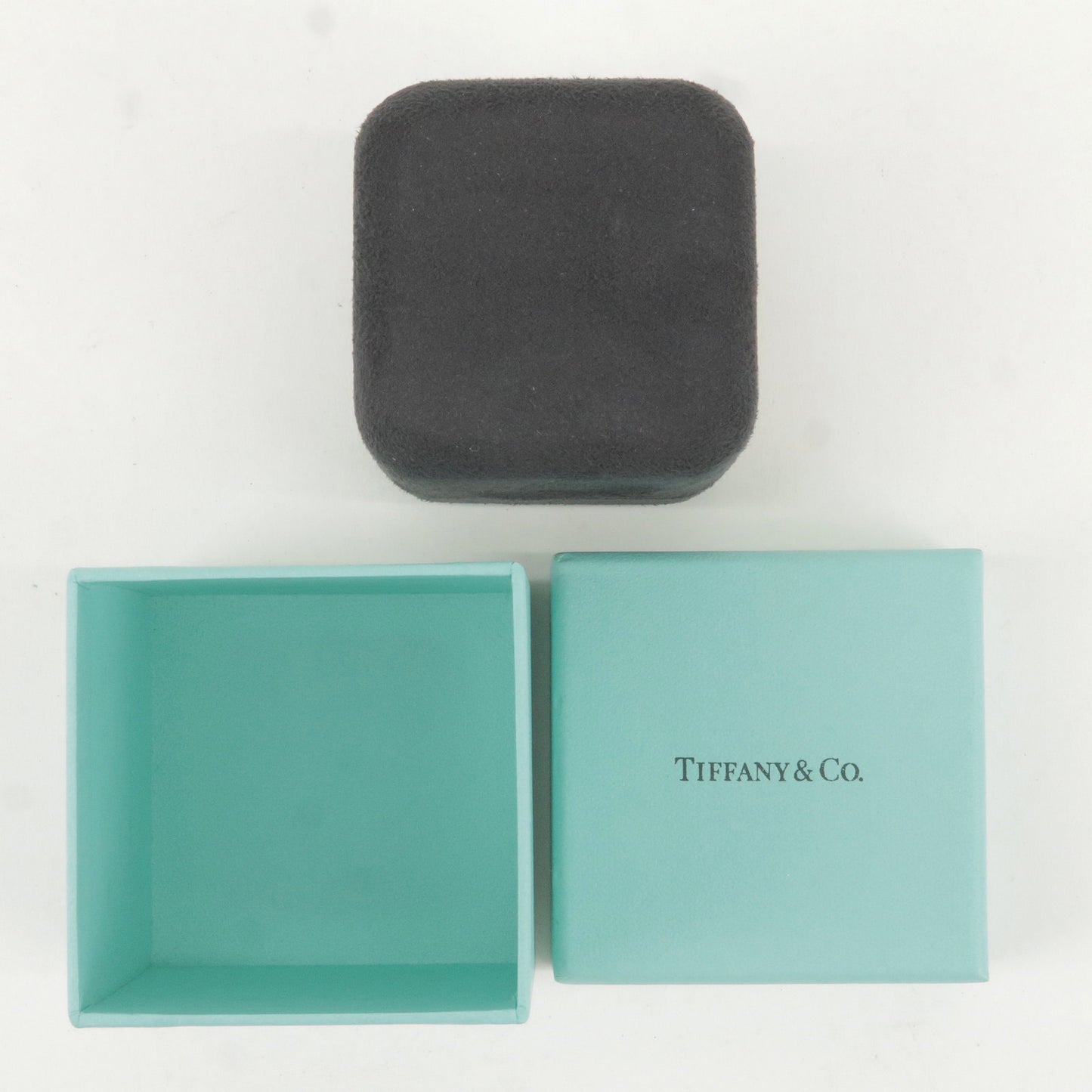 Tiffany&Co. Set of 3 Pair Ring Box Jewelry Box Tiffany Blue