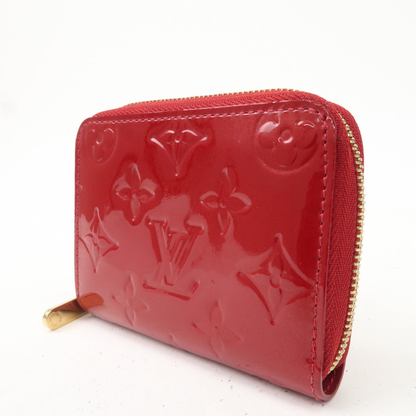 Louis Vuitton Monogram Vernis Zippy Coin Purse M93608 Red