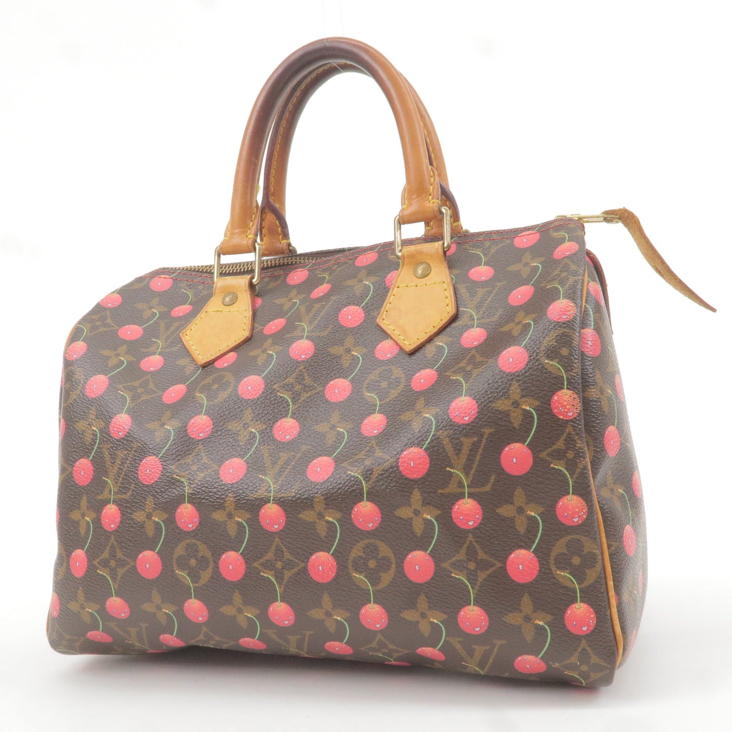 Louis Vuitton Monogram Cherry Speedy 25 Boston Bag M95009