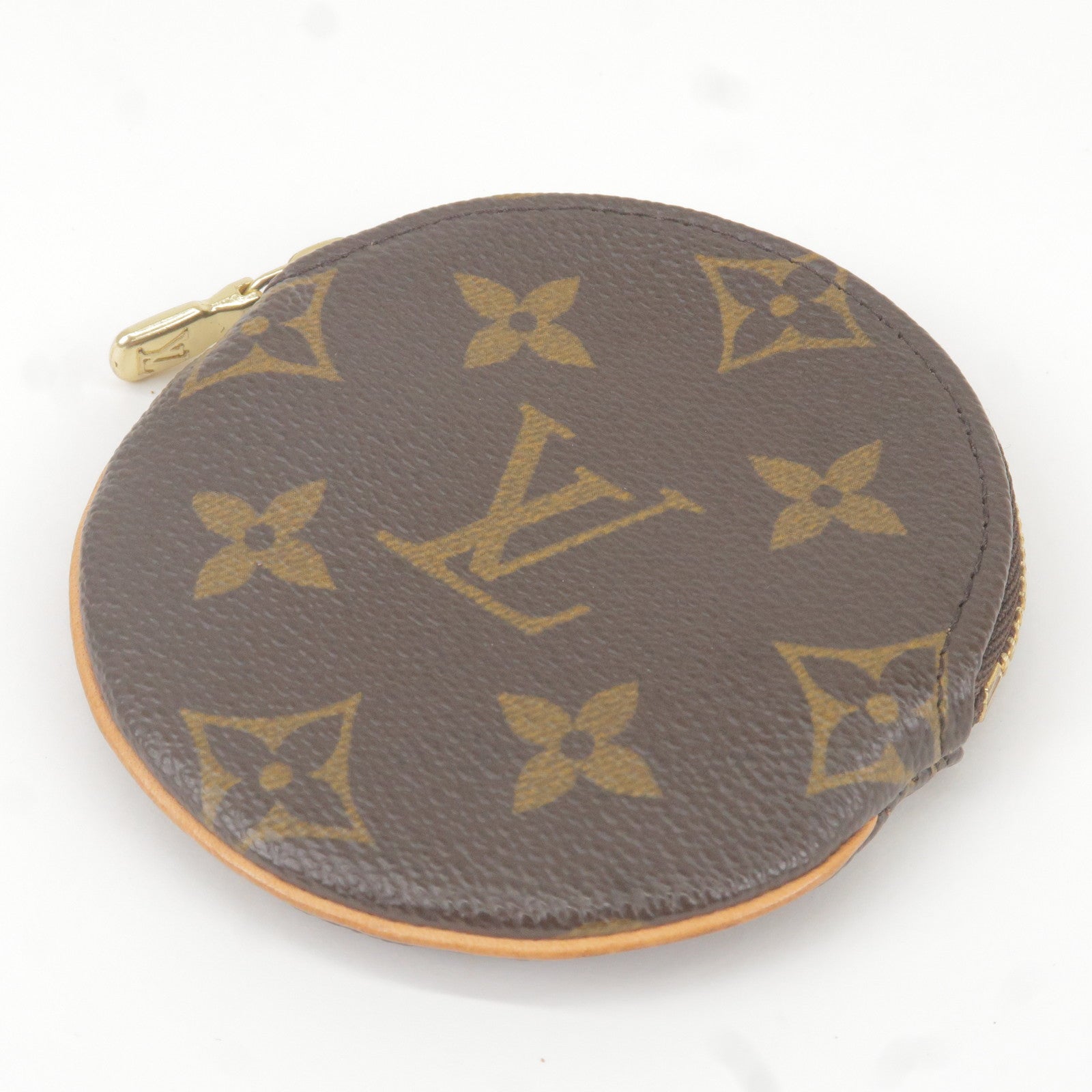Louis Vuitton M61926 Monogram Porte Monnaie Rond Coin Purse Round Coin Case  Used
