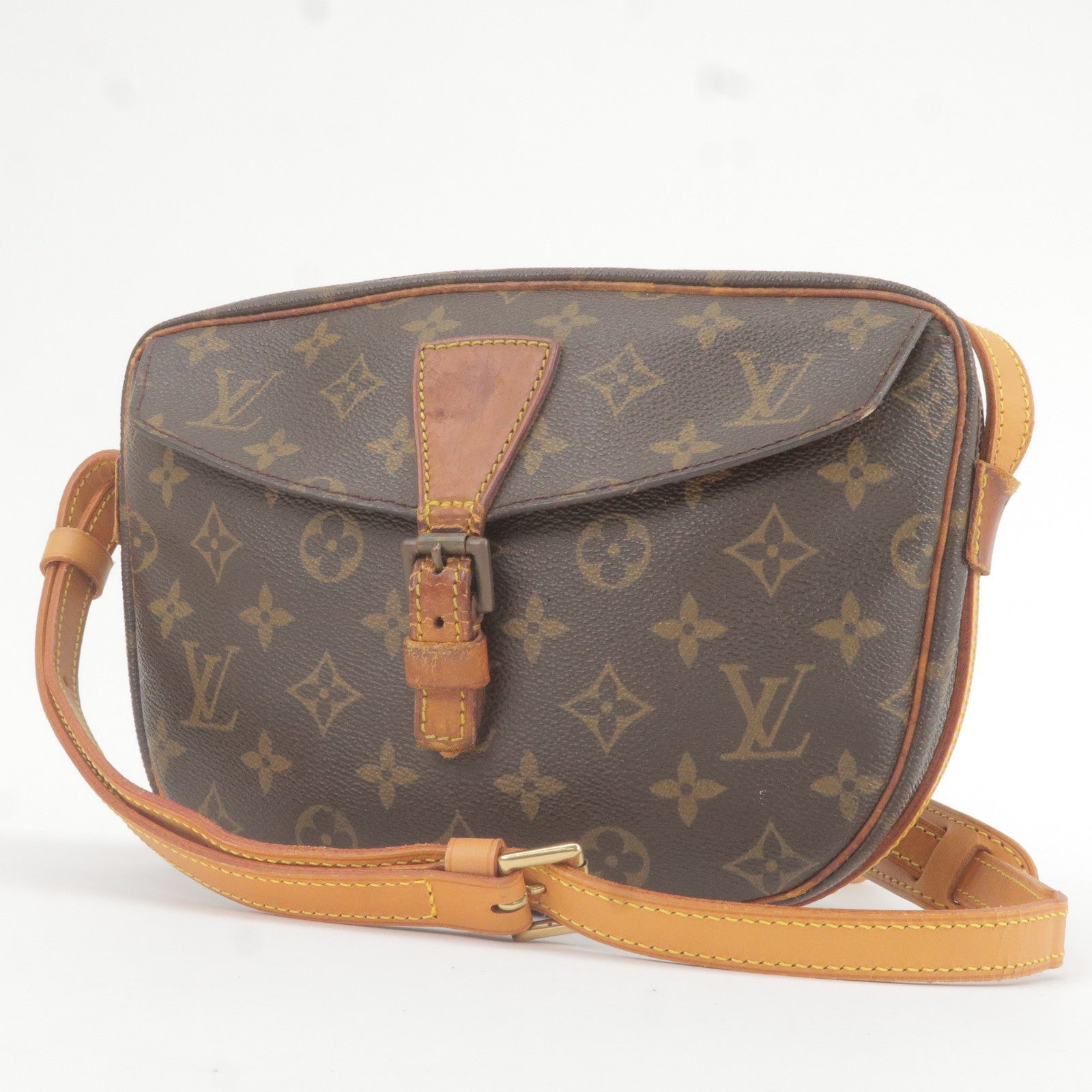 Jeune fille leather crossbody bag Louis Vuitton Brown in Leather