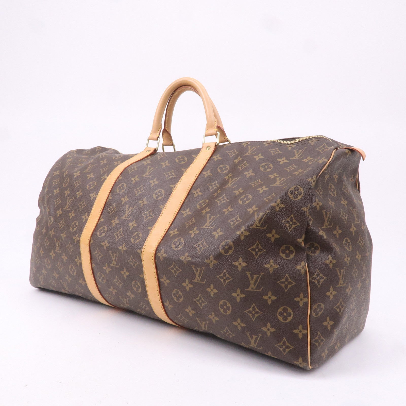 Louis Vuitton Monogram Keep All 60 Boston Bag Brown M41422