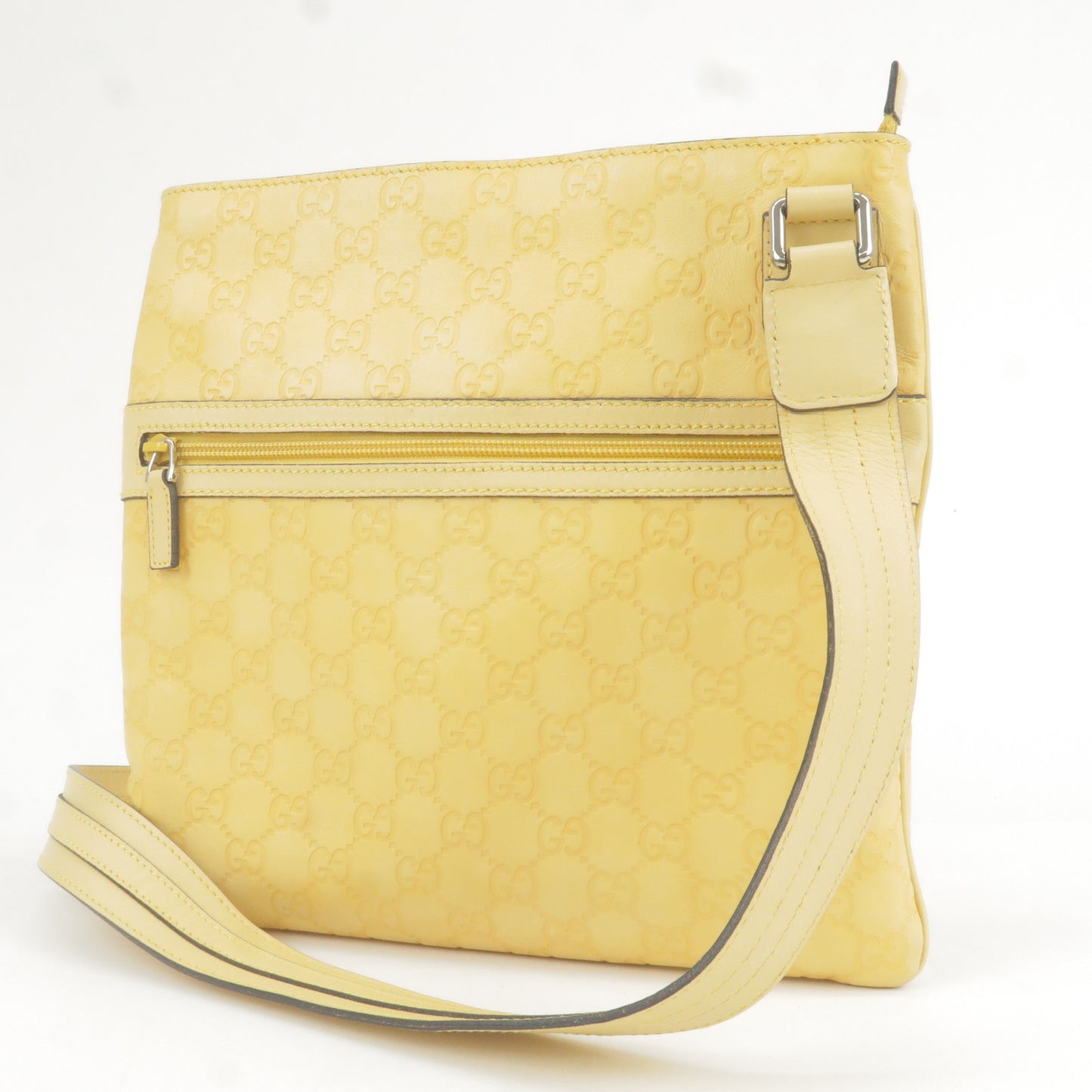 GUCCI Guccissima Leather Shoulder Bag Hand Bag Yellow 264217