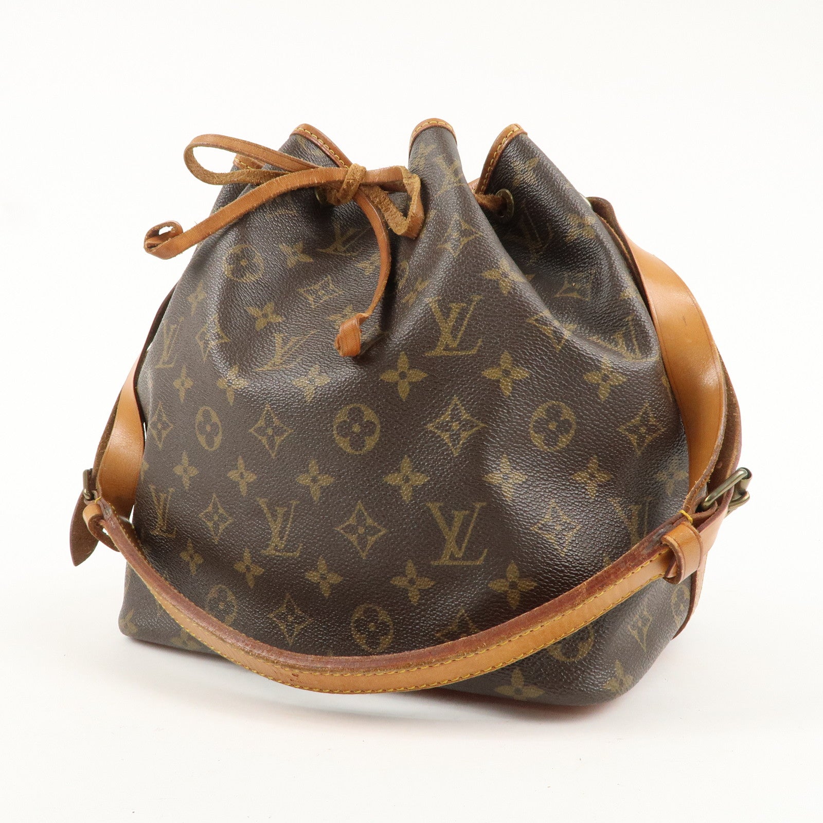 Louis Vuitton Monogram Petit Noe Shoulder Bag Brown M42226