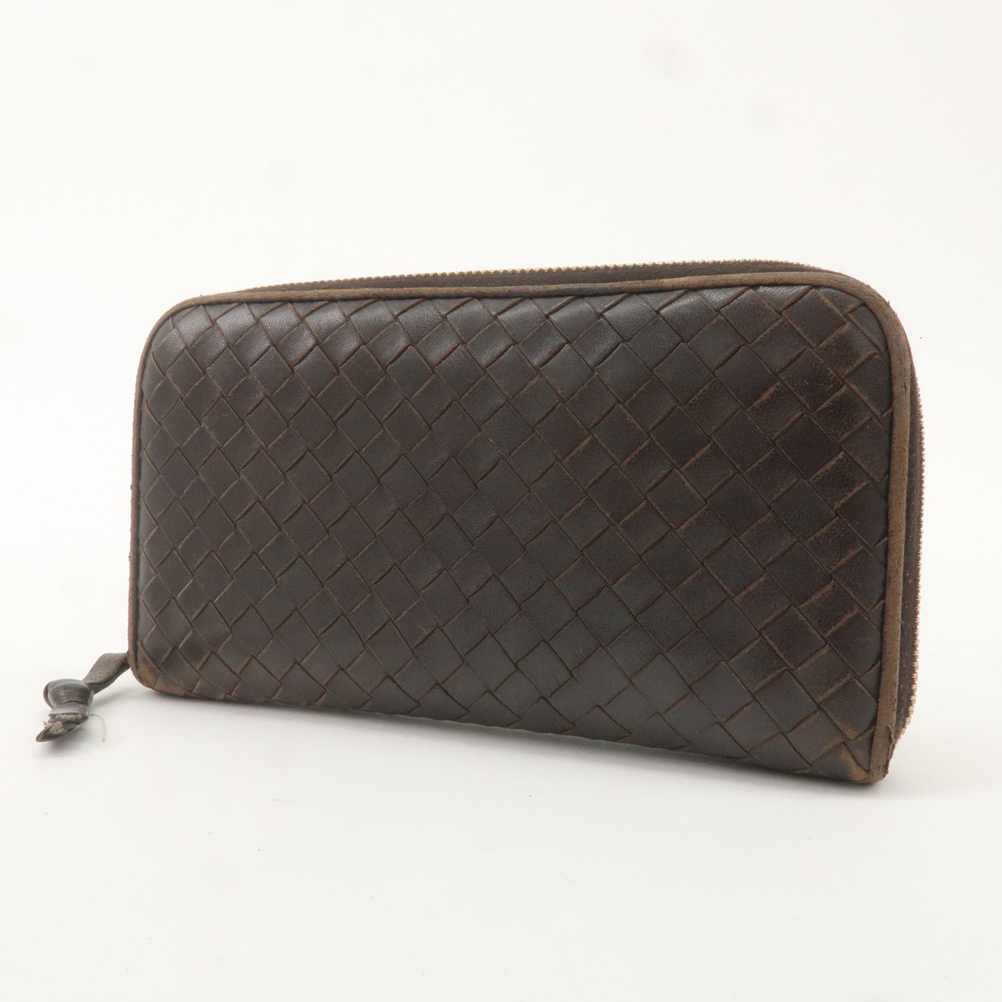 BOTTEGA VENETA Set of 2 Intrecciato Leather Long Wallet 114076