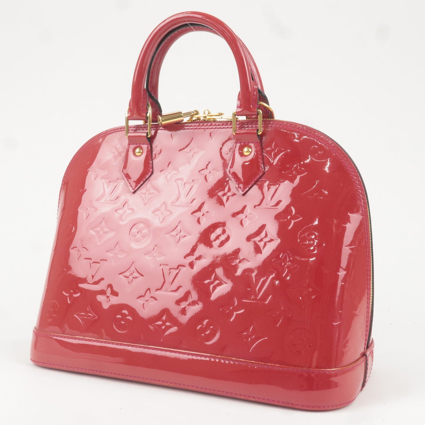 Louis Vuitton Monogram Vernis Alma PM Bag Pomme d'Amour M90096