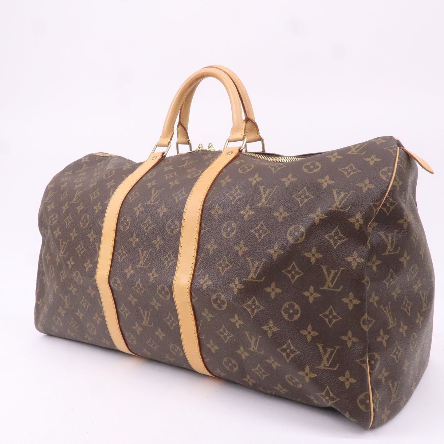 Louis Vuitton Monogram Keep All 55 Boston Bag Brown M41424