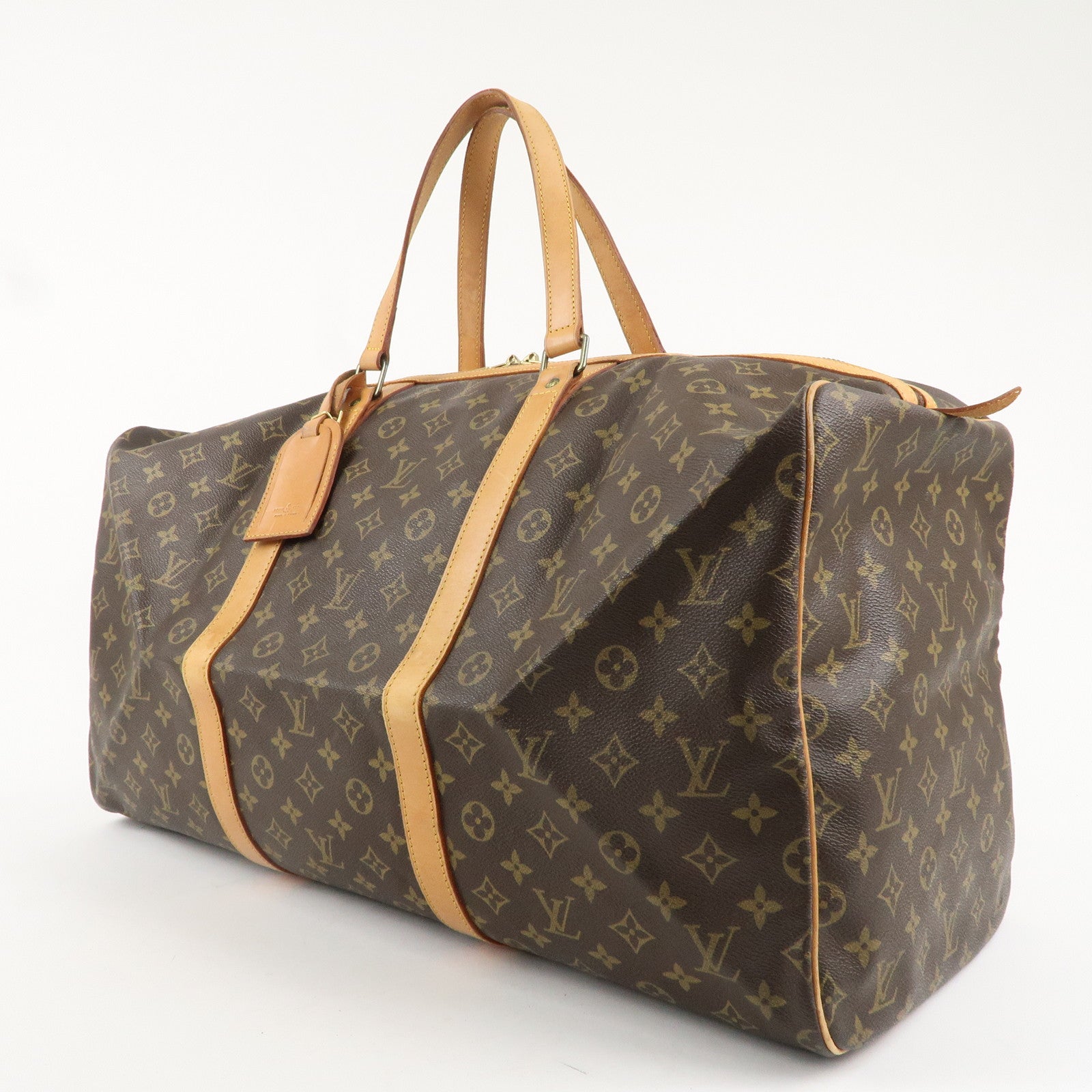 Louis Vuitton Monogram Sac Souple 55 Boston Bag Brown M41622