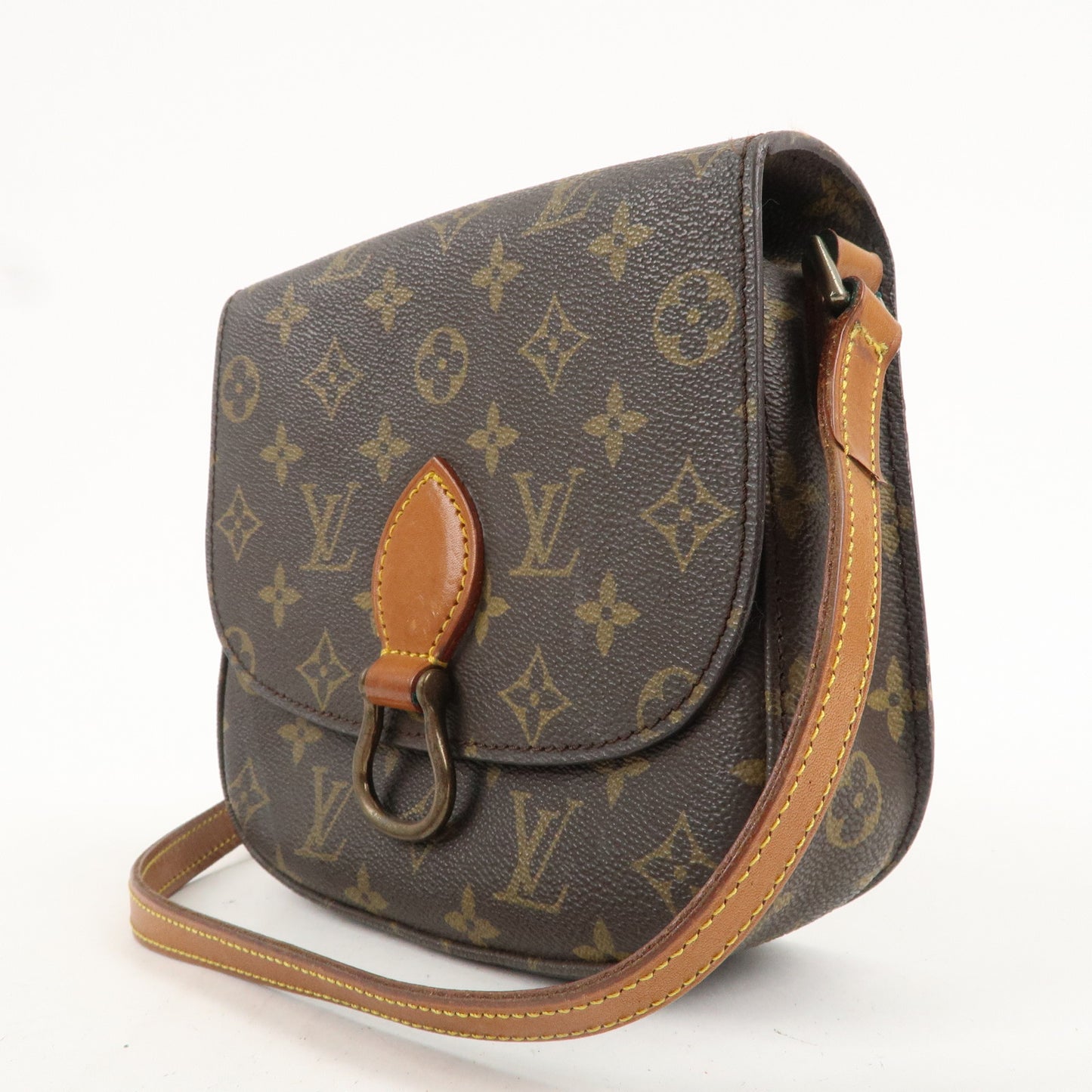 Louis Vuitton Monogram Saint Cloud MM Shoulder Bag Brown M51243