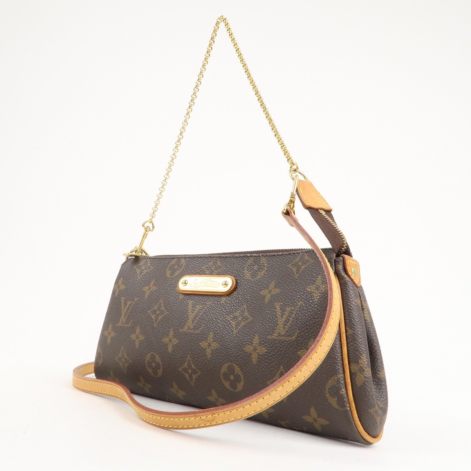 Louis-Vuitton Monogram Eva-2Way Pouch Shoulder Bag