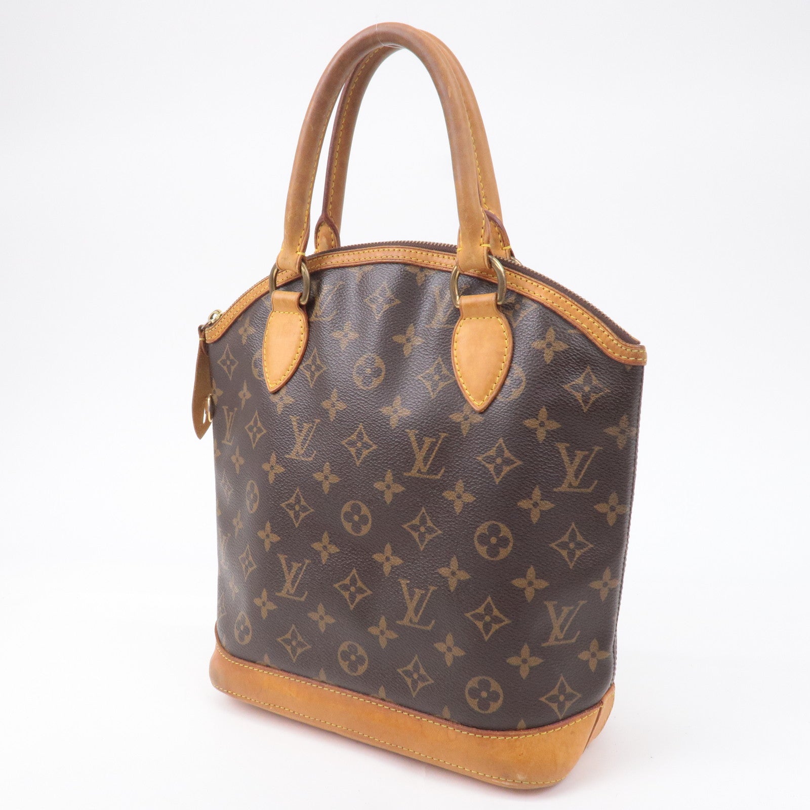 Louis Vuitton Lockit Tote Bag handbag Hand Bag Monogram Brown M40102 Women