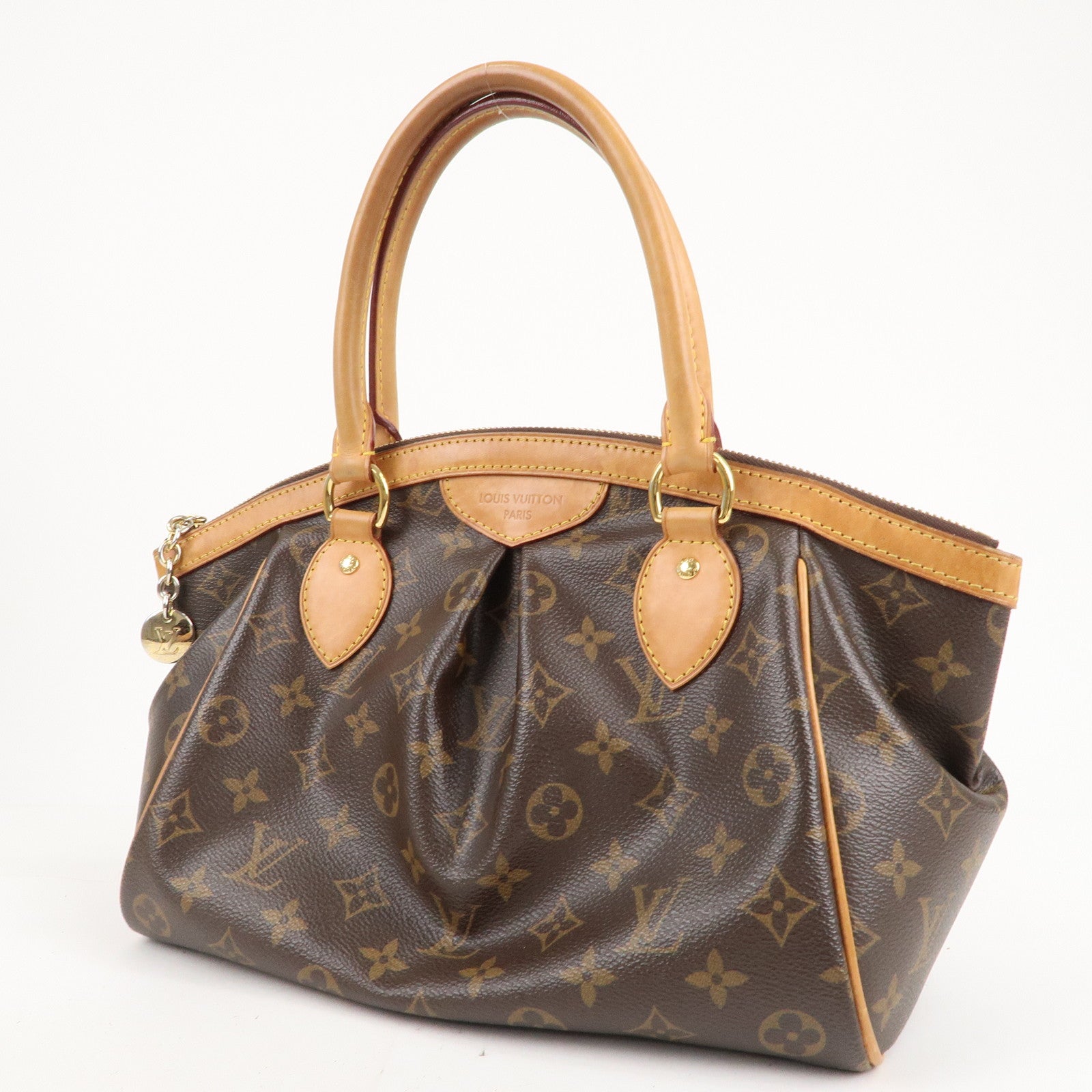 Louis Vuitton Monogram Tivoli PM Handbag Tote Bag M40143 Brown PVC