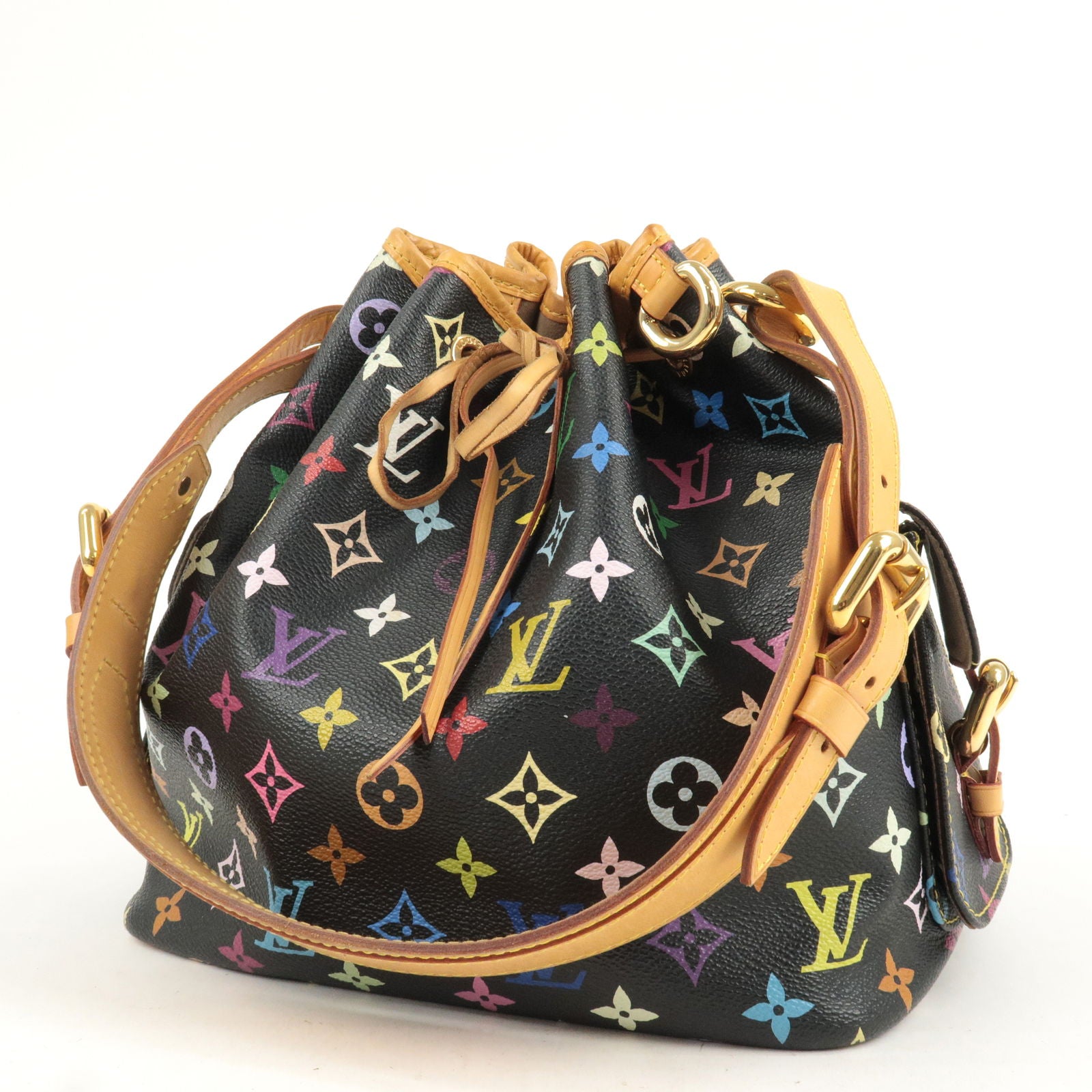 LOUIS VUITTON BLACK MULTICOLOUR PETIT NOE BAG