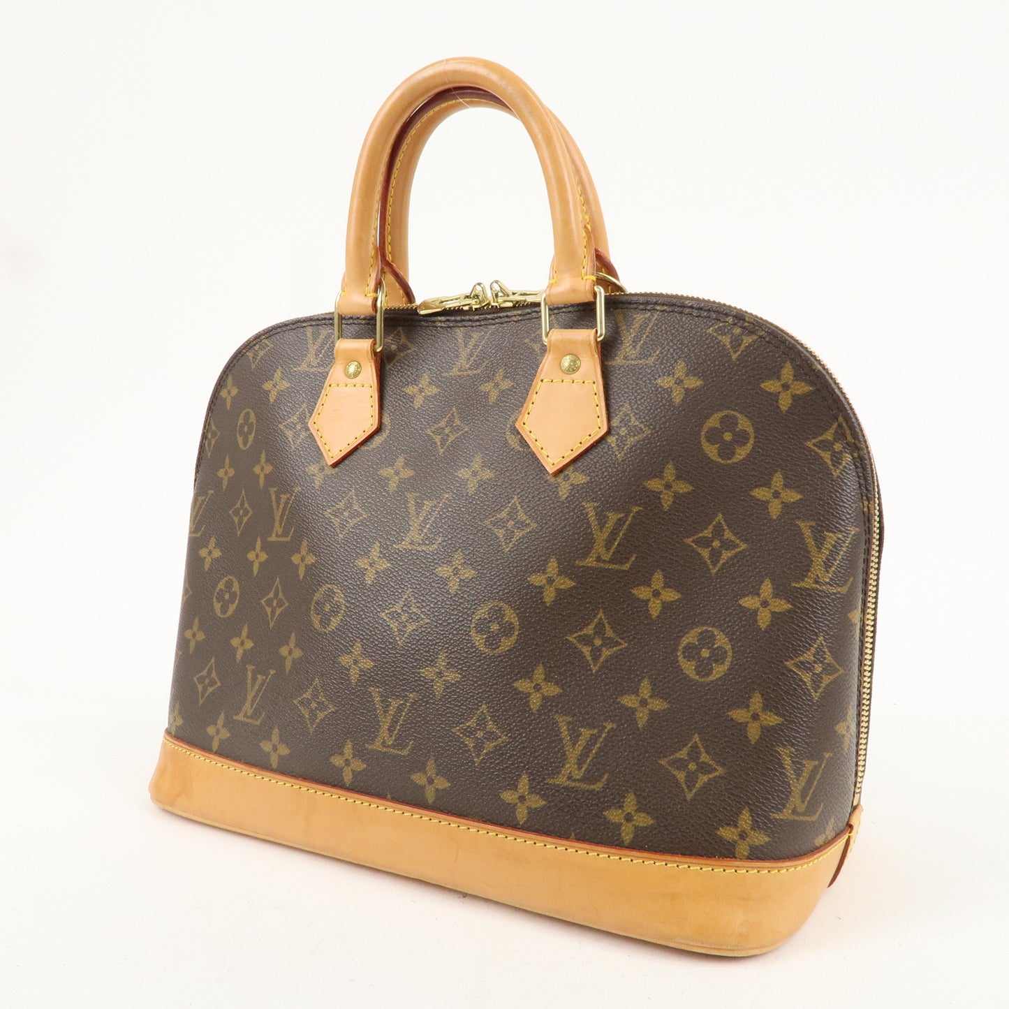 Louis Vuitton Monogram Alma Hand Bag Brown M51130