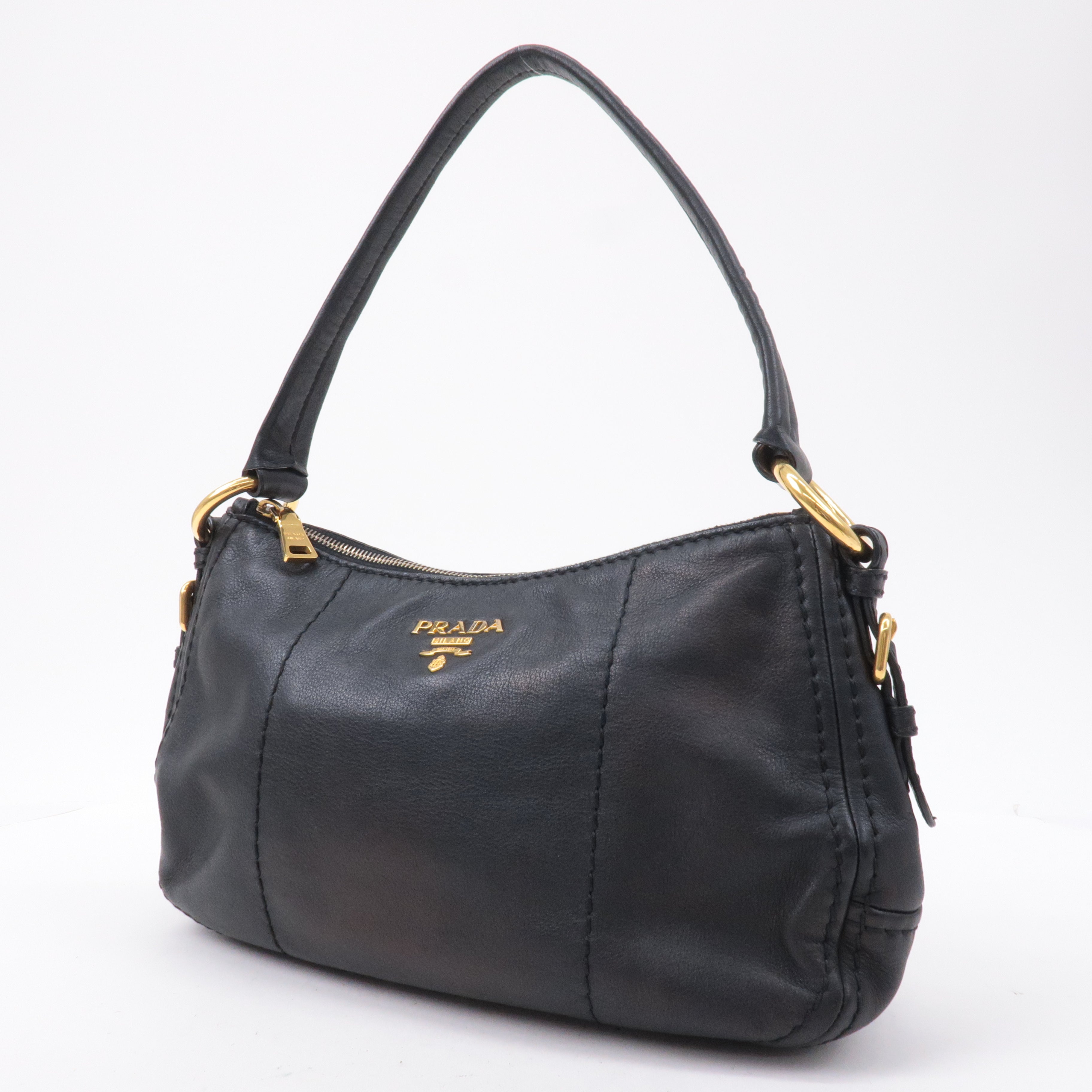 Prada tessuto discount soft calf nero