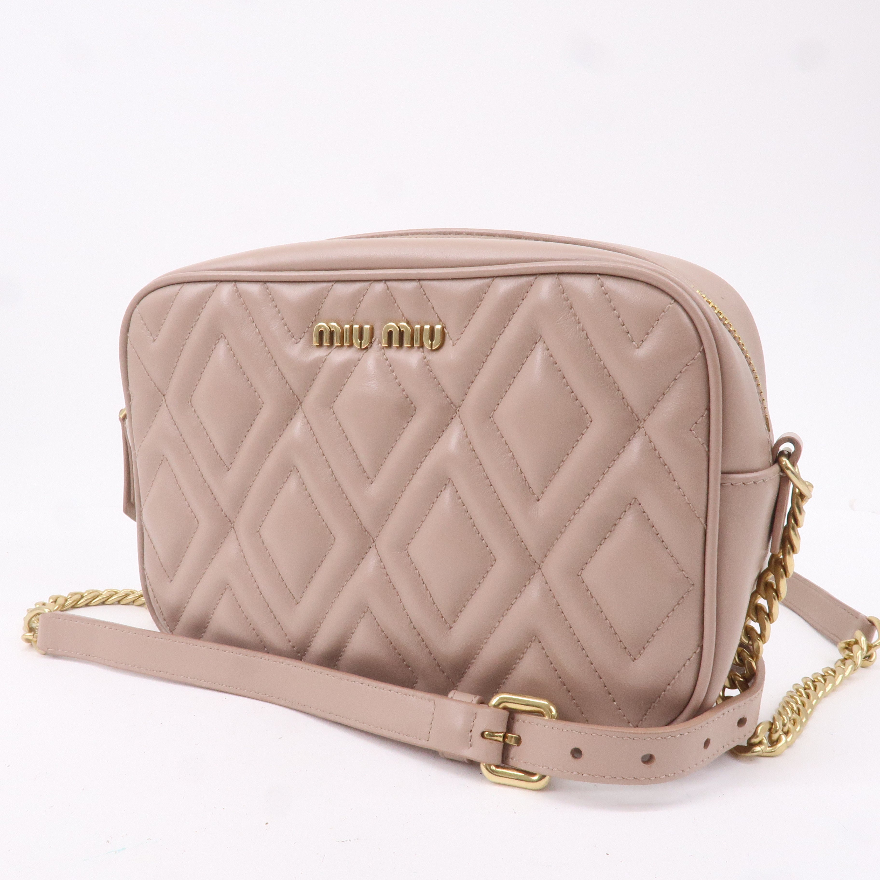 Leather miu discount miu bag