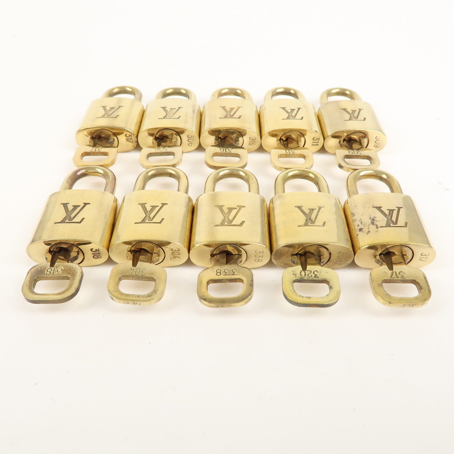 Increase quantity for Louis Vuitton Set of 10 Lock & Key Cadena