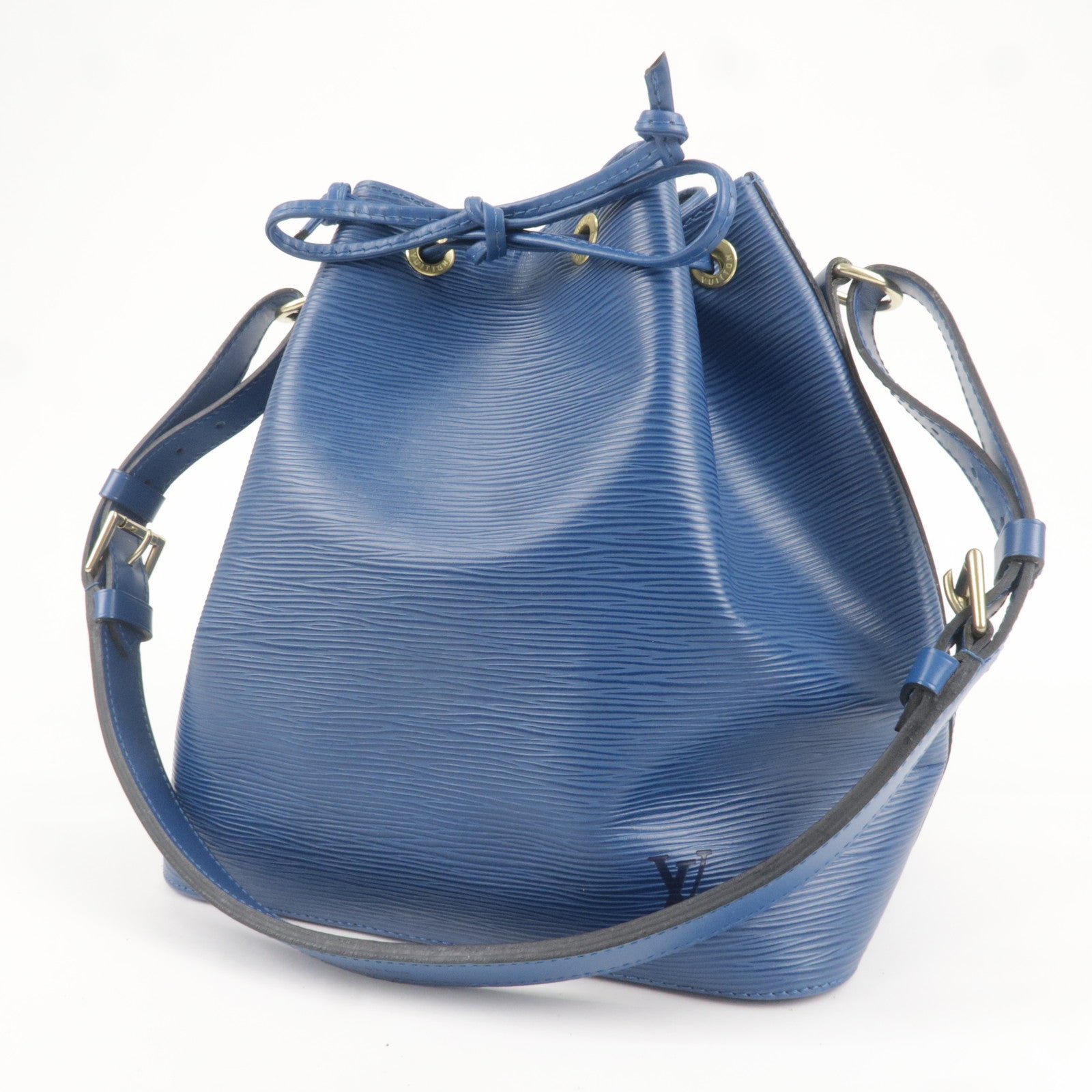 Louis Vuitton Blue Epi Leather Toledo Noe Petit Drawstring Hobo