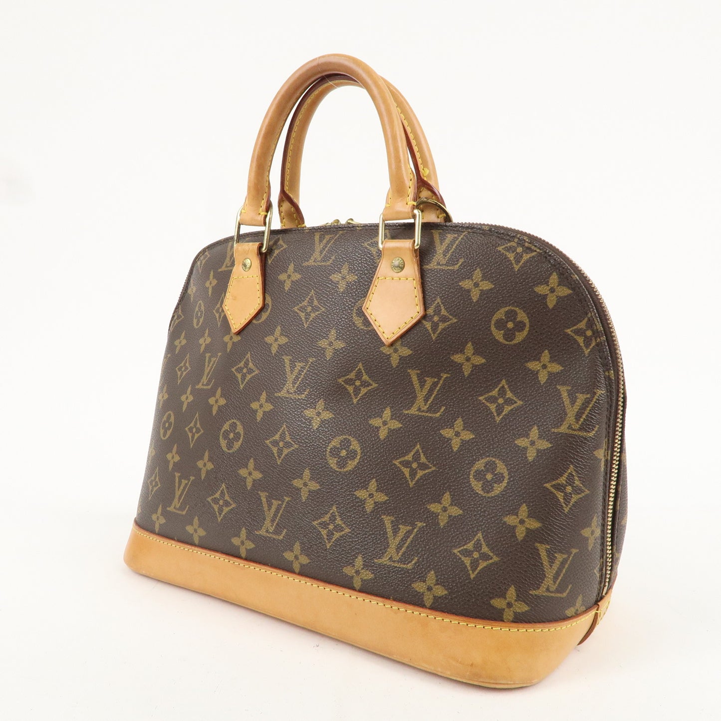 Louis Vuitton Monogram Alma Hand Bag Brown M51130