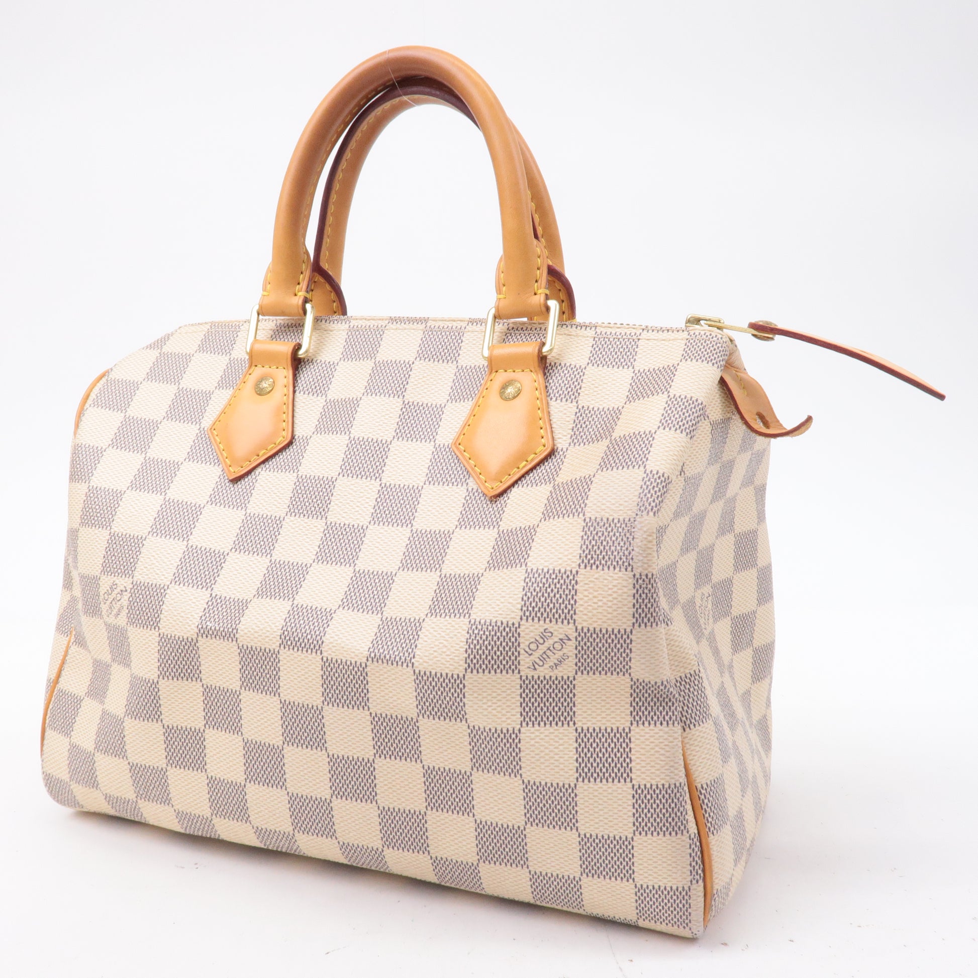 NEW! Genuine Louis Vuitton Damier Azur Canvas N41371 SPEEDY 25