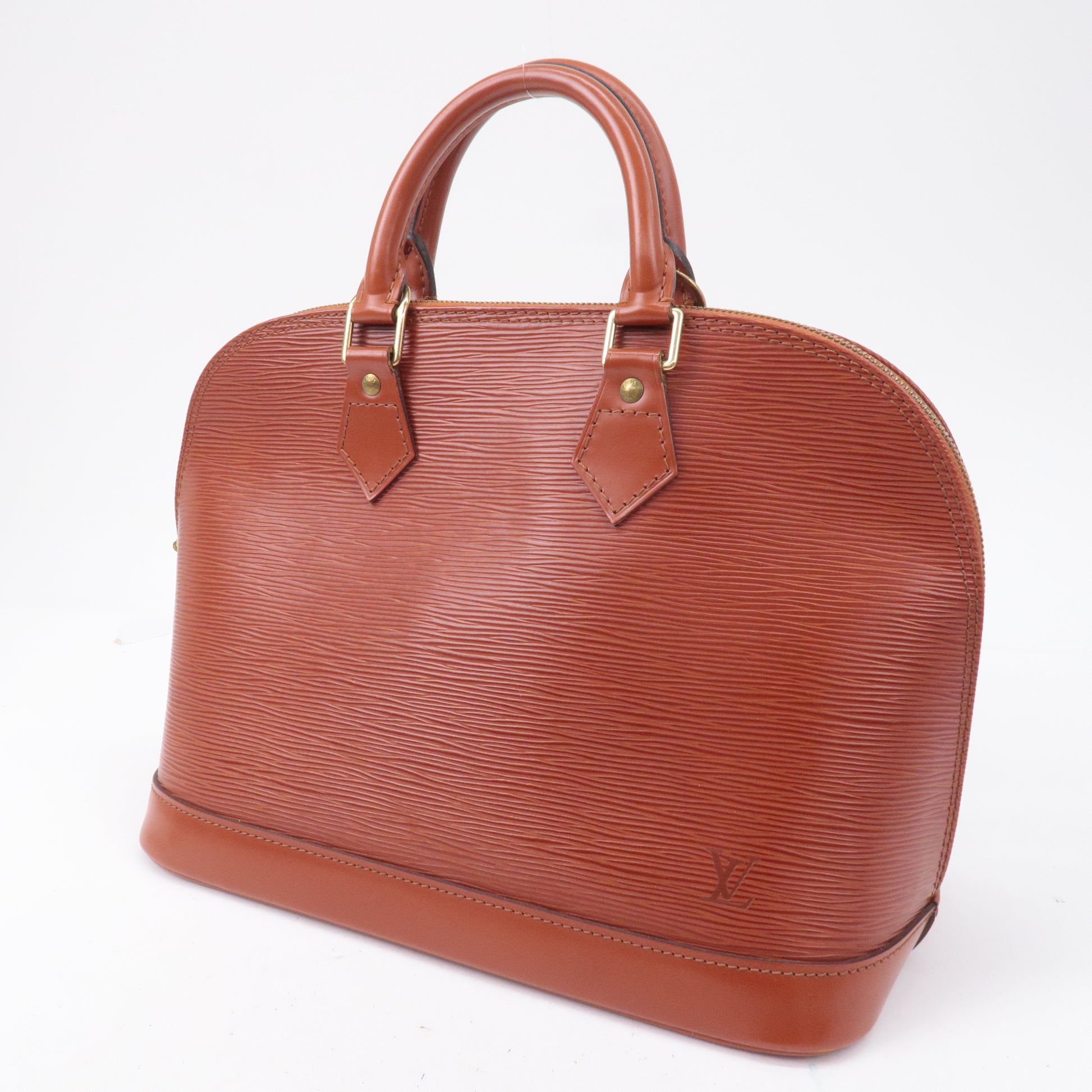 Louis Vuitton Red Epi Alma Top Handle Bag Medium