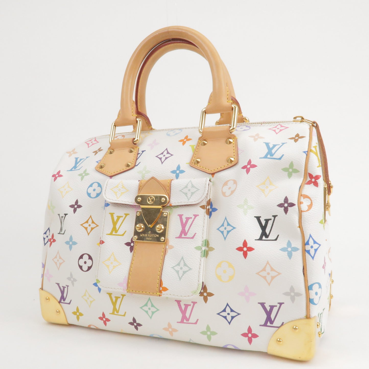 Louis Vuitton Bag Multicolor Speedy 30 Bron white monogram from japan