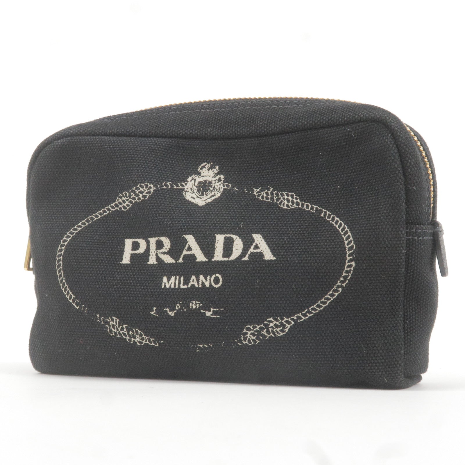 Prada small logo pouch best sale