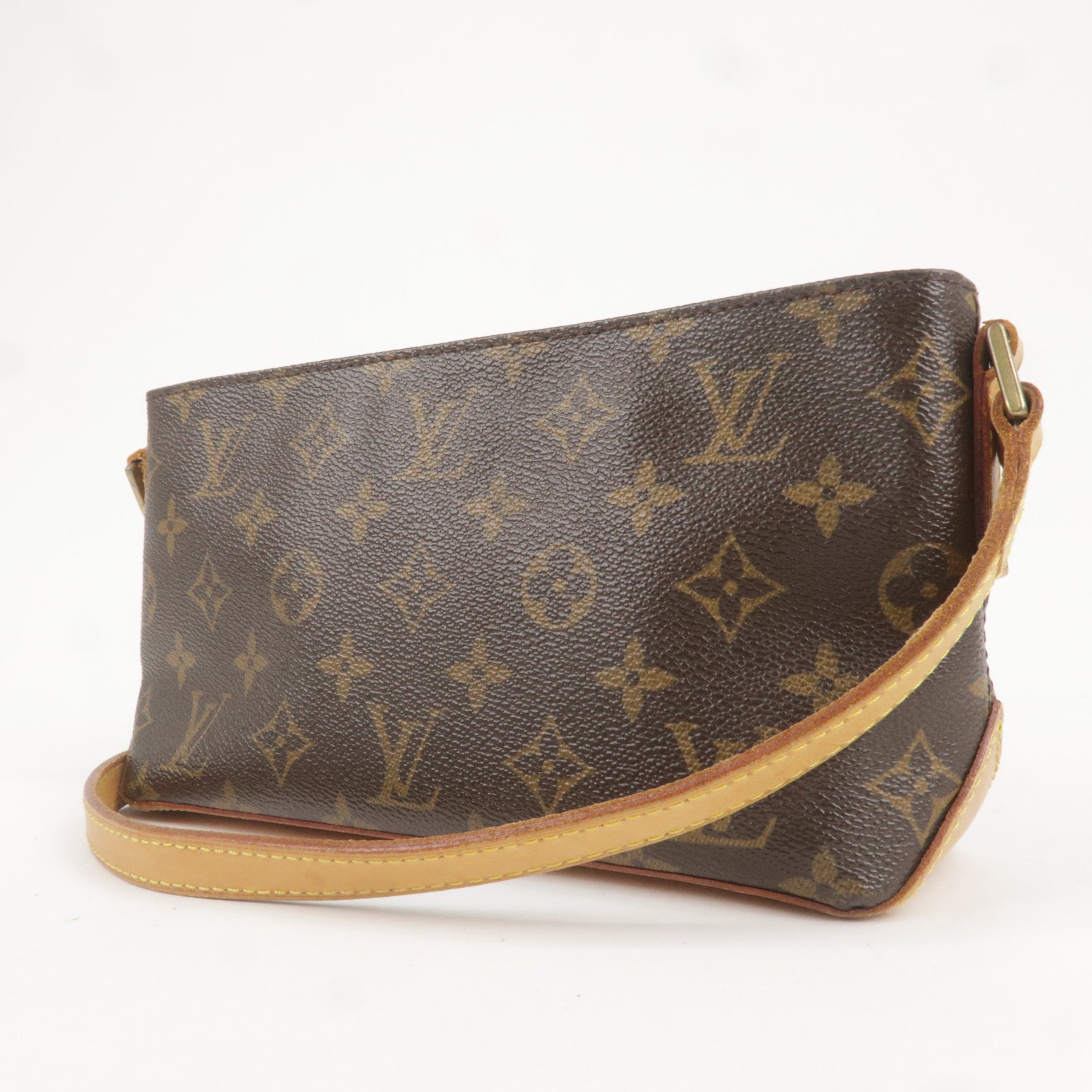 Trotteur leather crossbody bag Louis Vuitton Brown in Leather