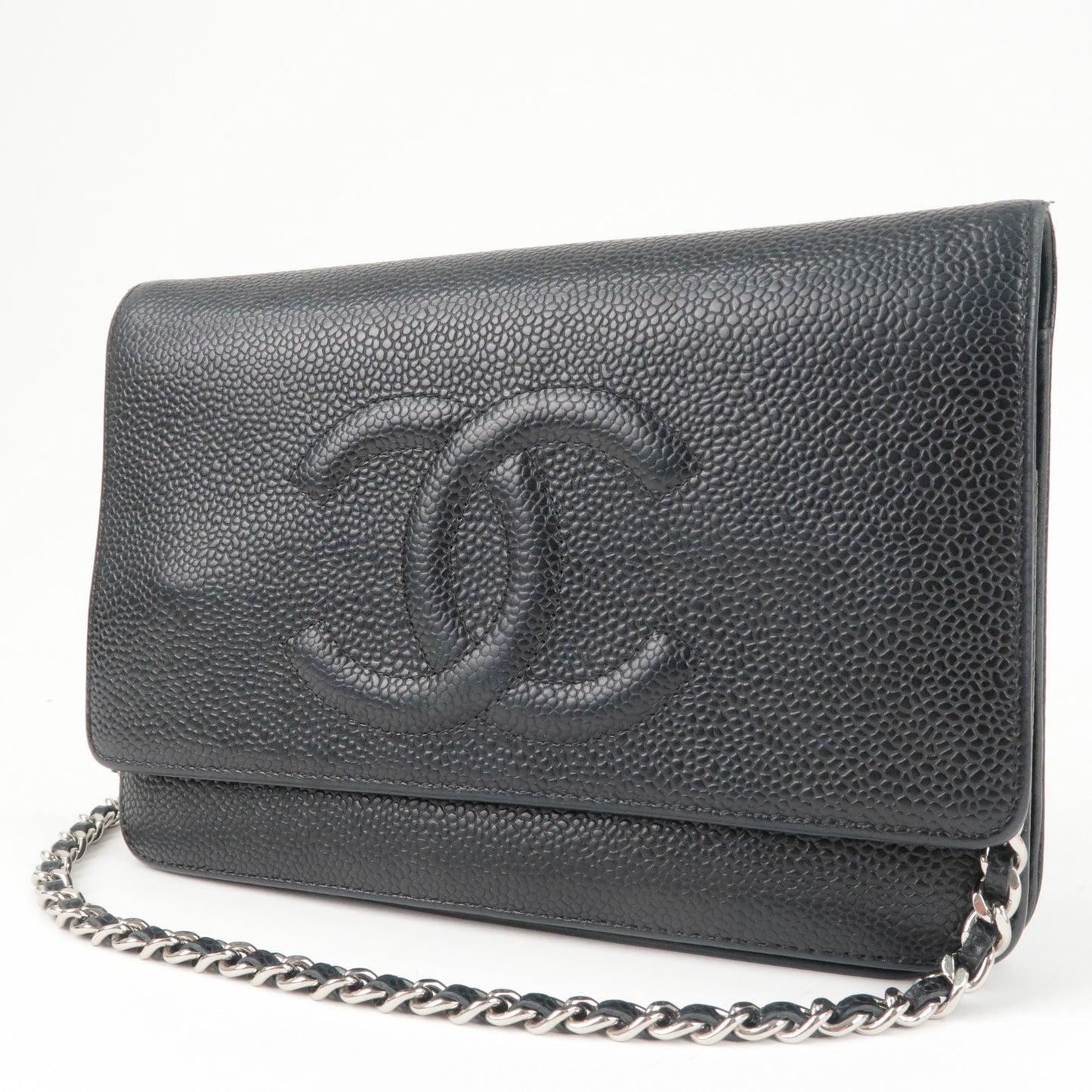CHANEL-Coco-Mark-Caviar-Skin-Chain-Wallet-Shoulder-Bag-A48654 –  dct-ep_vintage luxury Store