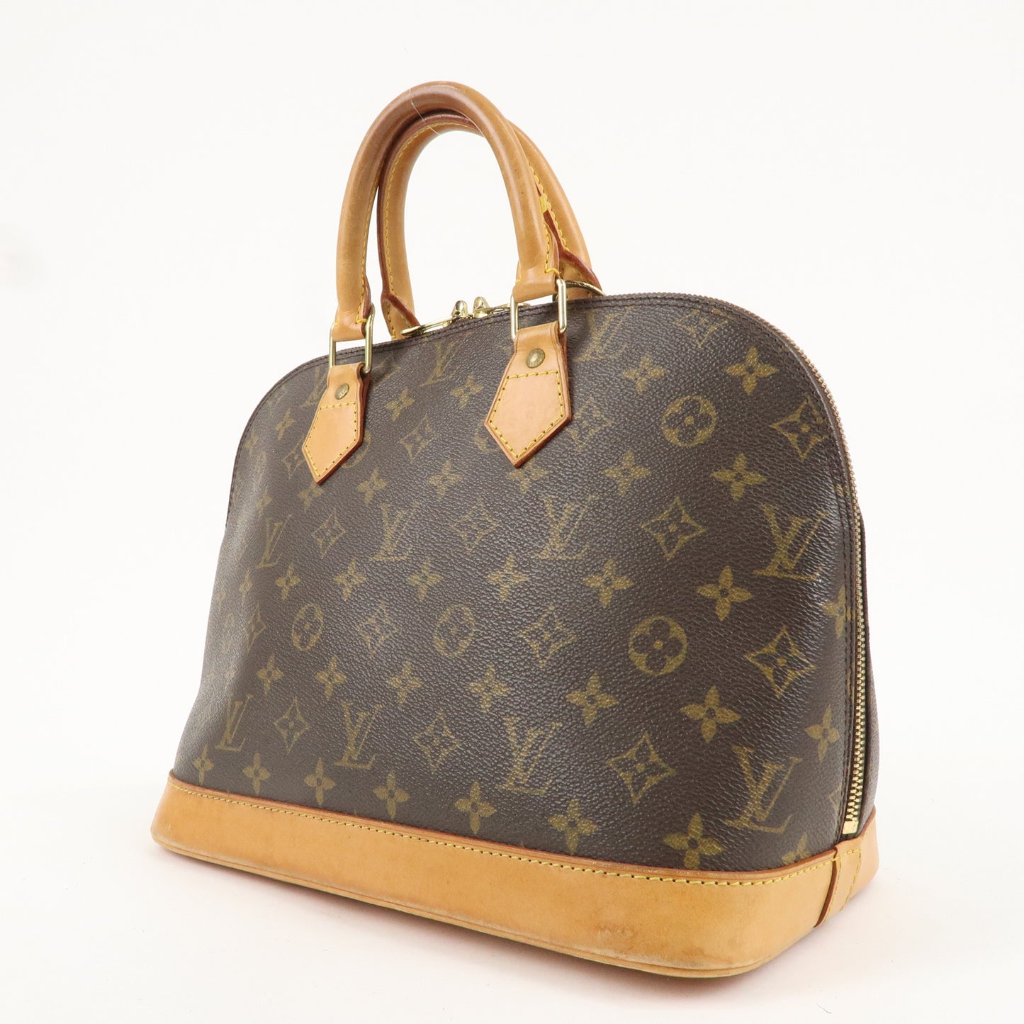 Louis Vuitton Monogram Alma Hand Bag Brown M51130