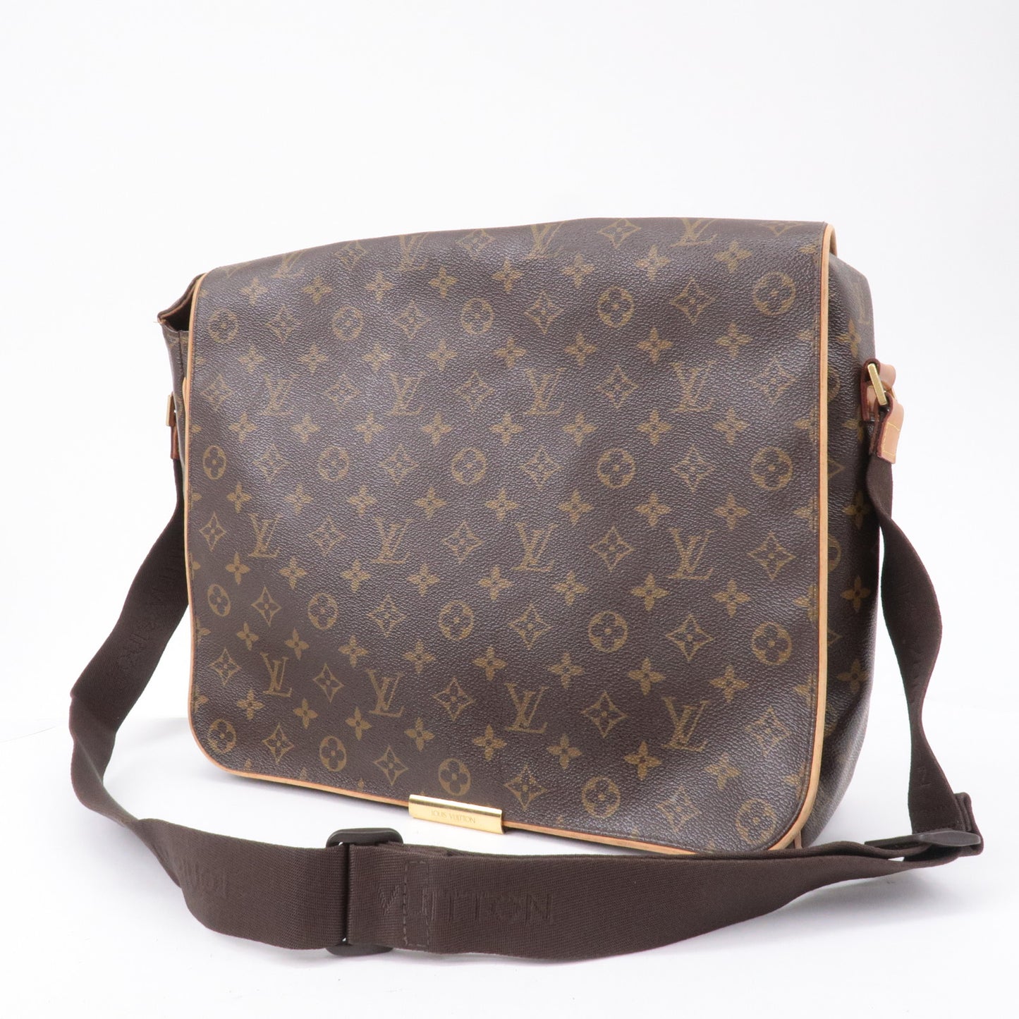Louis Vuitton Abbesses Messenger Leather Bag In Brown