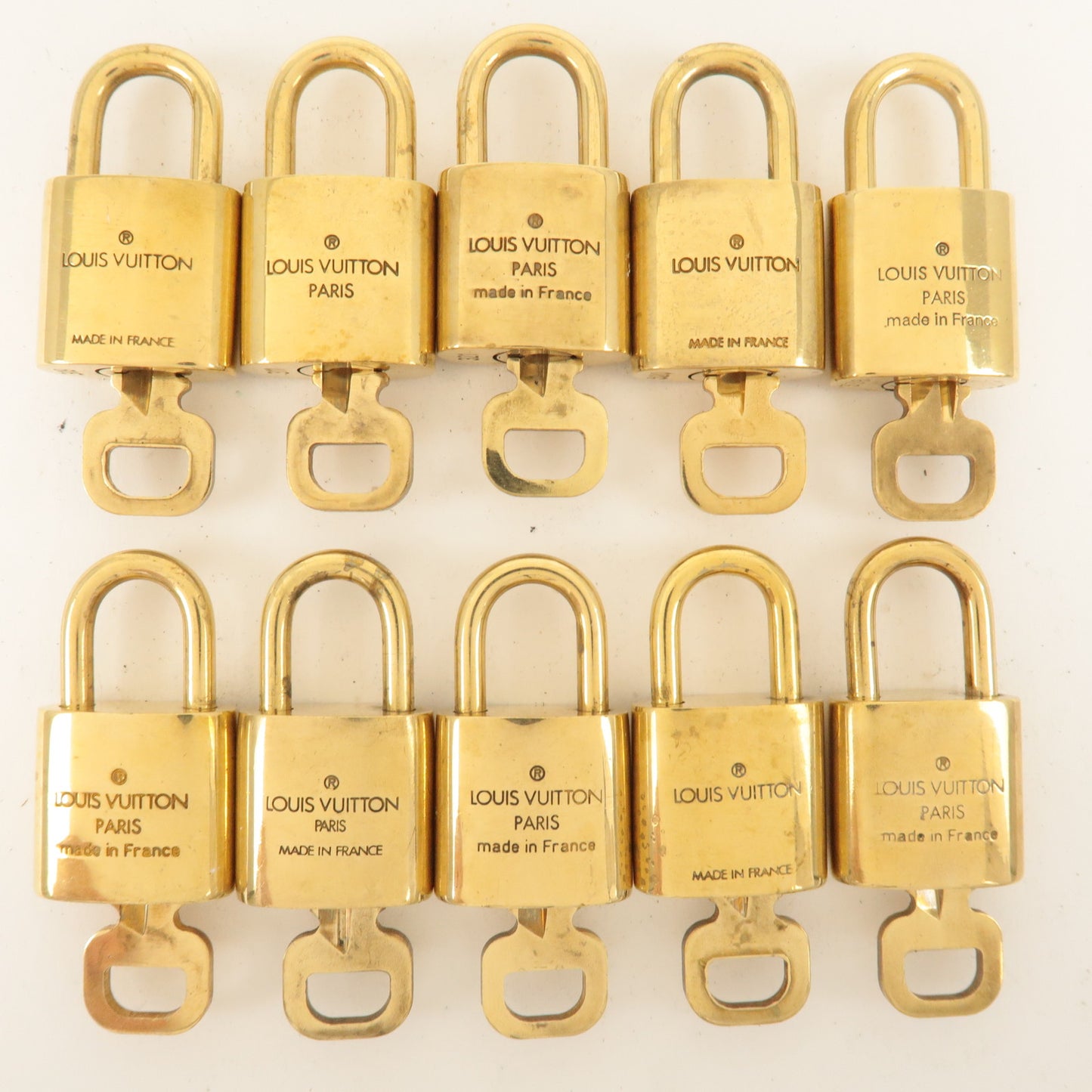 Louis Vuitton Set of 10 Lock & Key Cadena Key Lock