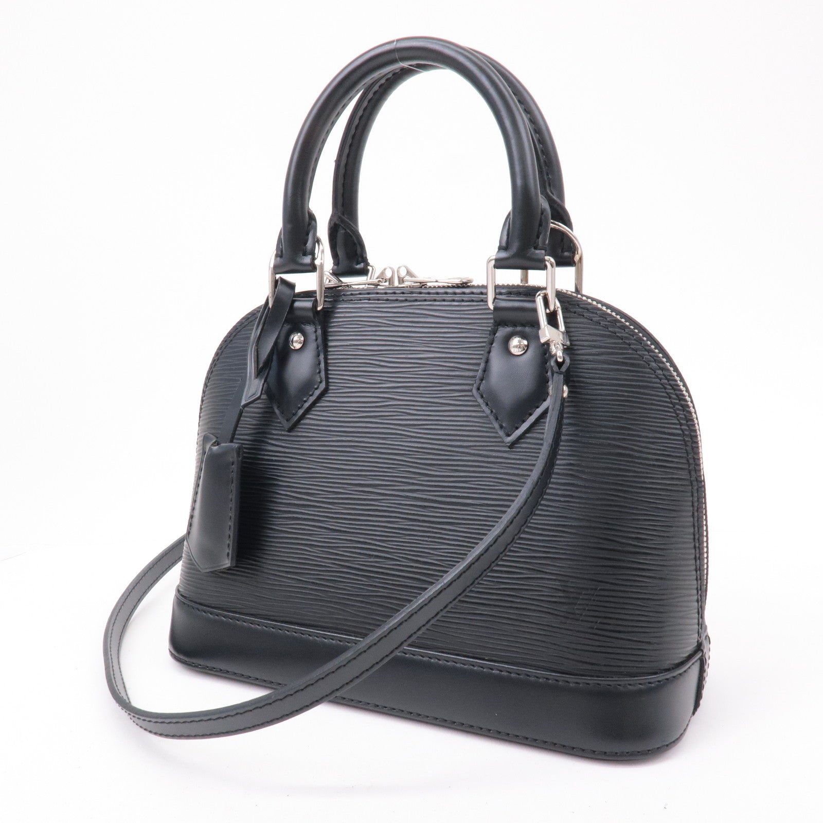 LOUIS VUITTON - Alma MM bag in epi leather and black …