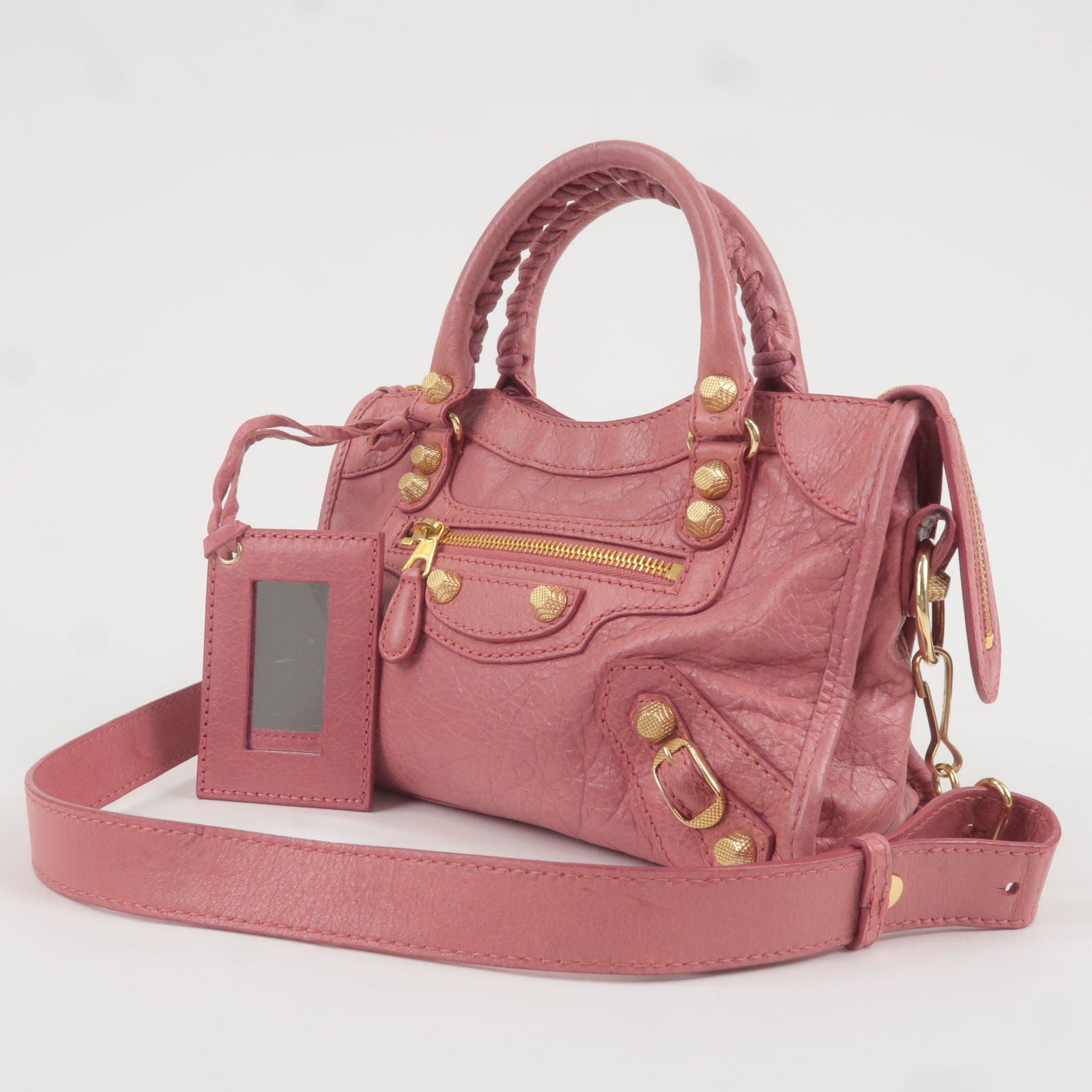 BALENCIAGA-Giant-Mini-City-Leather-2Way-Hand-Bag-Pink-309544 –  dct-ep_vintage luxury Store