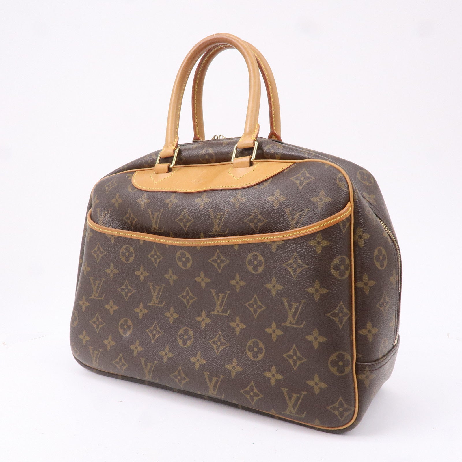LOUIS VUITTON Handbag M47270 Deauville Monogram canvas/Leather Brown W –