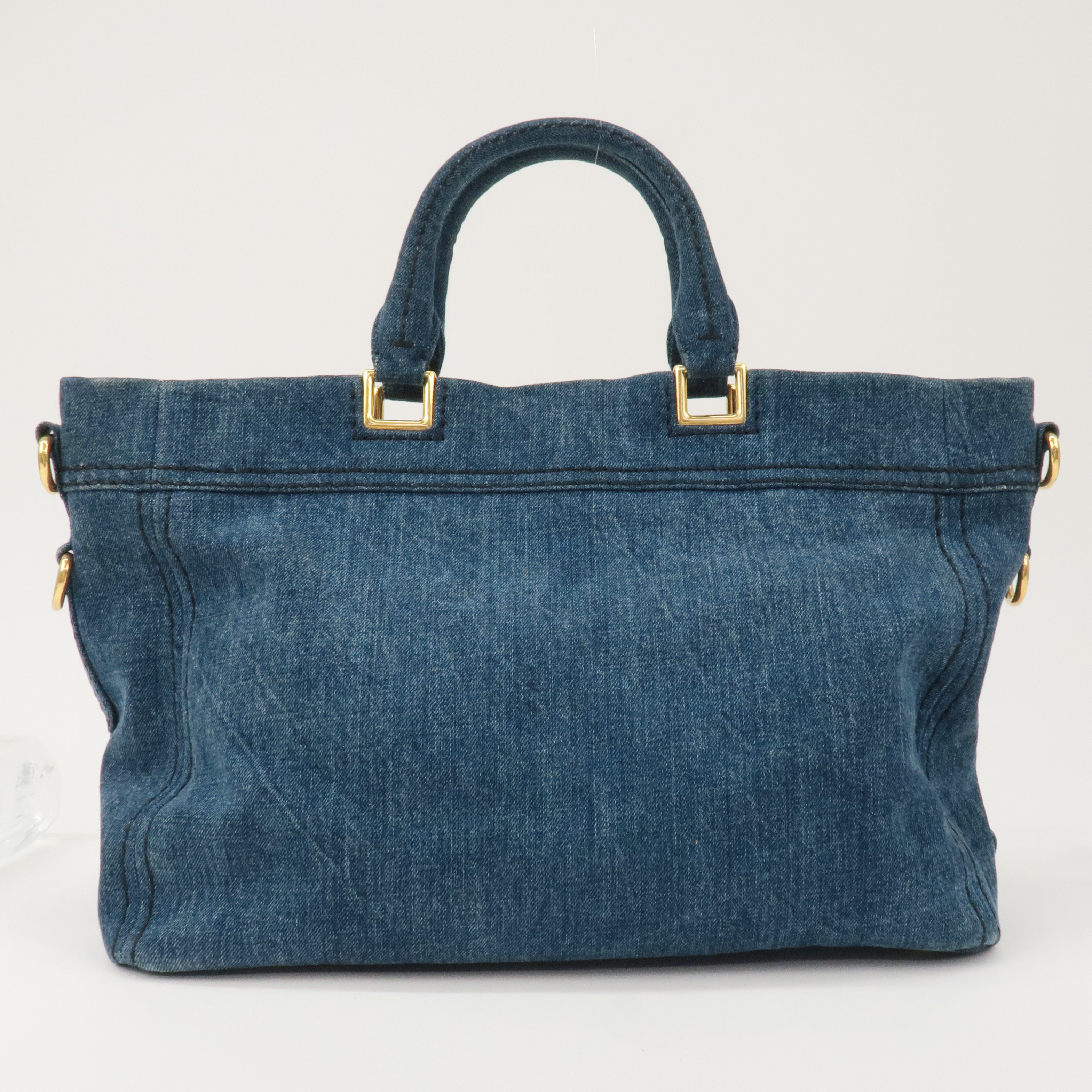 Prada denim 2025 shoulder bag