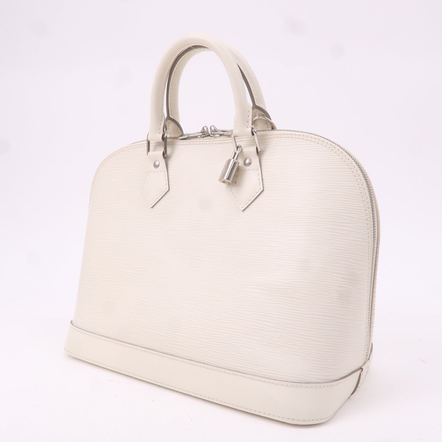 Louis Vuitton Epi Alma Hand Bag White Ivoire M5280J