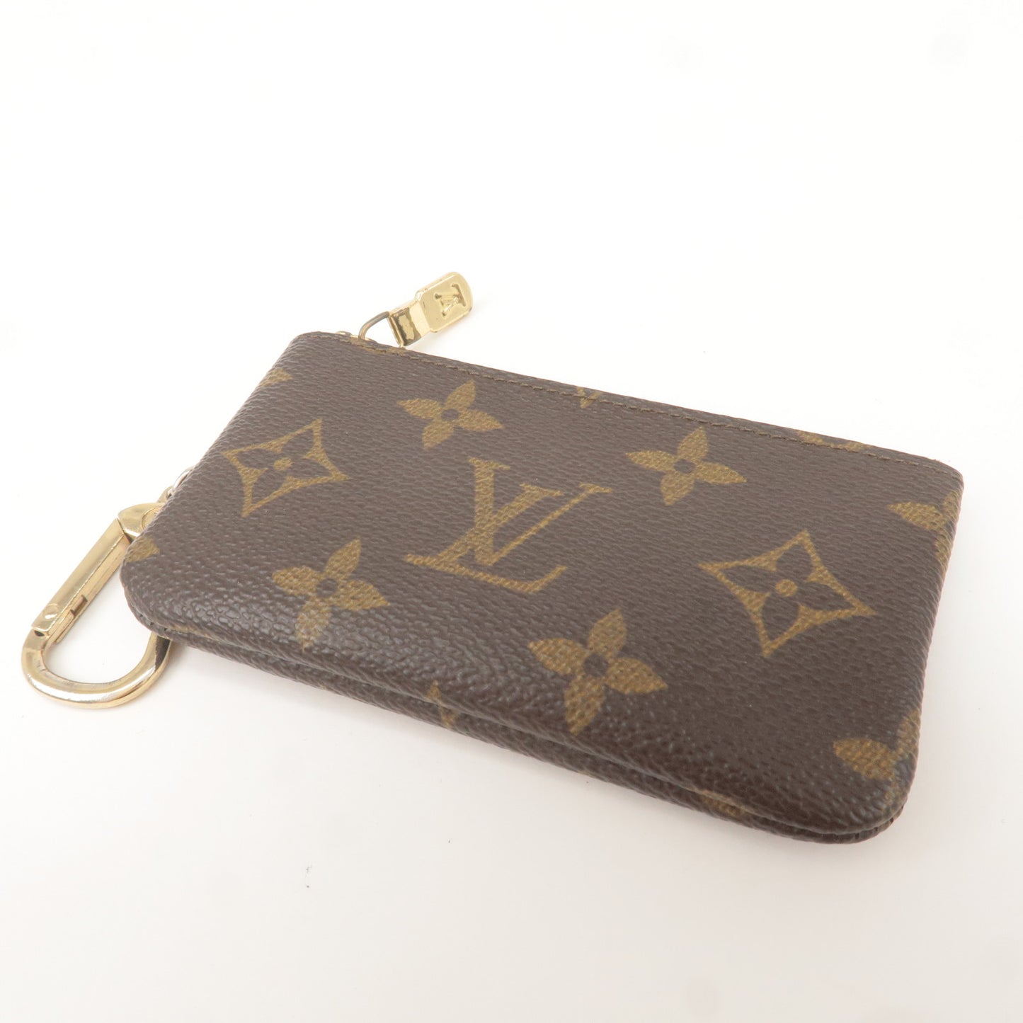 Authentic Louis Vuitton Monogram Pochette Cles Coin Case M62650 LVJ  F1039TS406