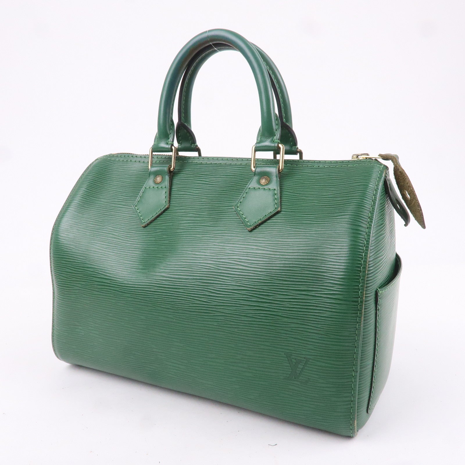 Louis Vuitton Borneo Green Epi Leather Sac Triangle Bag - Yoogi's Closet