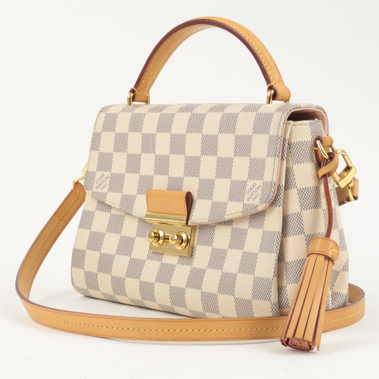 PRELOVED Louis Vuitton Damier Azur Croisette Crossbody Handbag