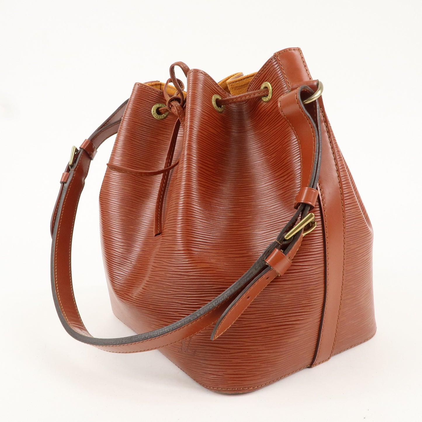 Louis Vuitton Epi Petit Noe Shoulder Bag Kenya Brown M44103
